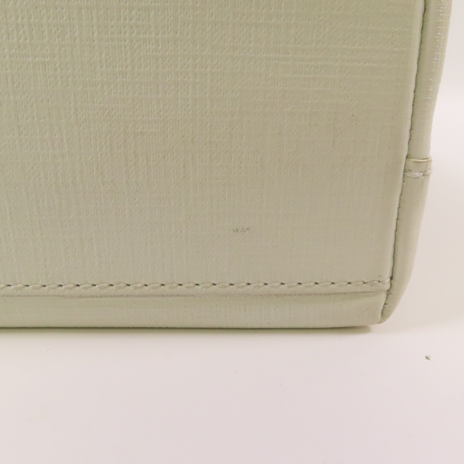 BALENCIAGA SHW Shopping Tote XXS 2 Way Shoulder Bag 597858 Leather White