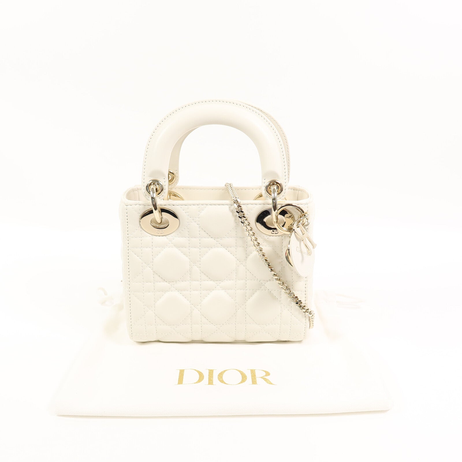 Dior 羊皮皮革Lady Dior Mini肩背袋