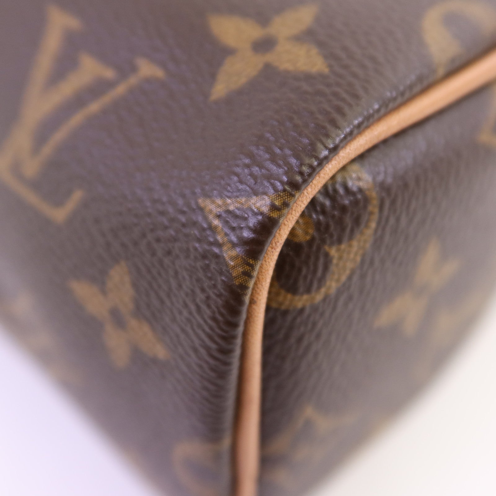 LOUIS VUITTON Monogram Nano Speedy金扣手挽肩背兩用袋