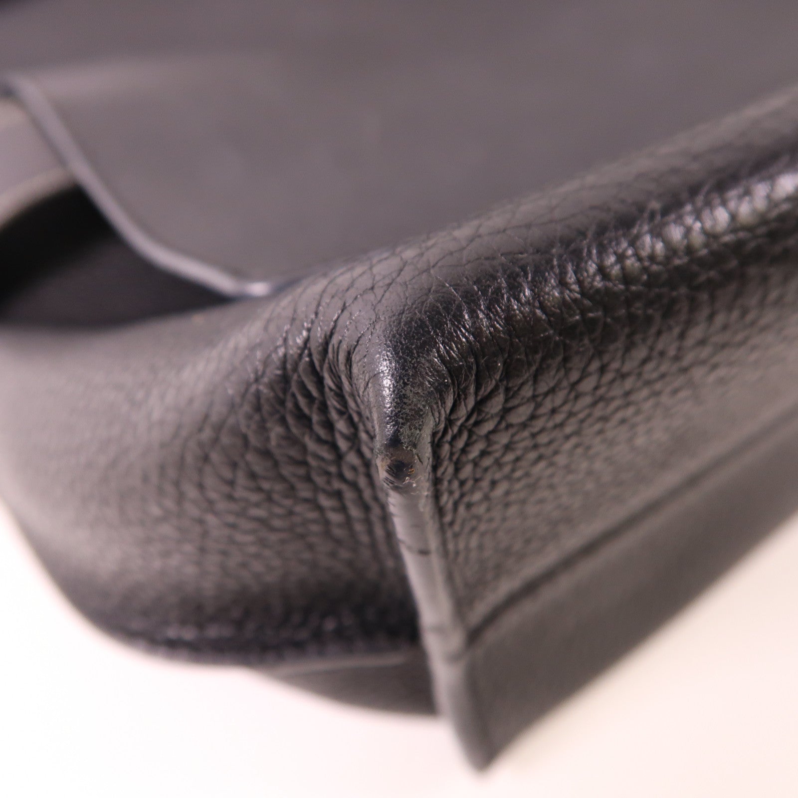 LOEWE SHW Shoulder Bag Calfskin Leather Black