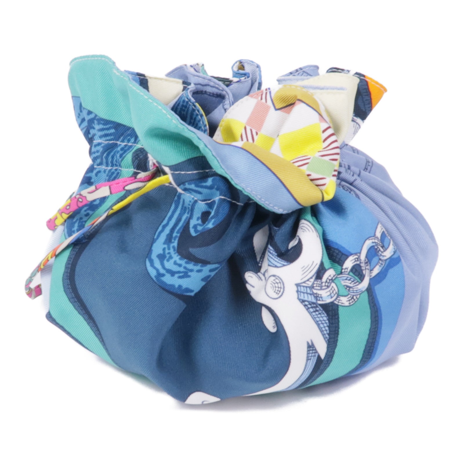 HERMES 絲質Reversible Silk Coin Purse GM零錢包