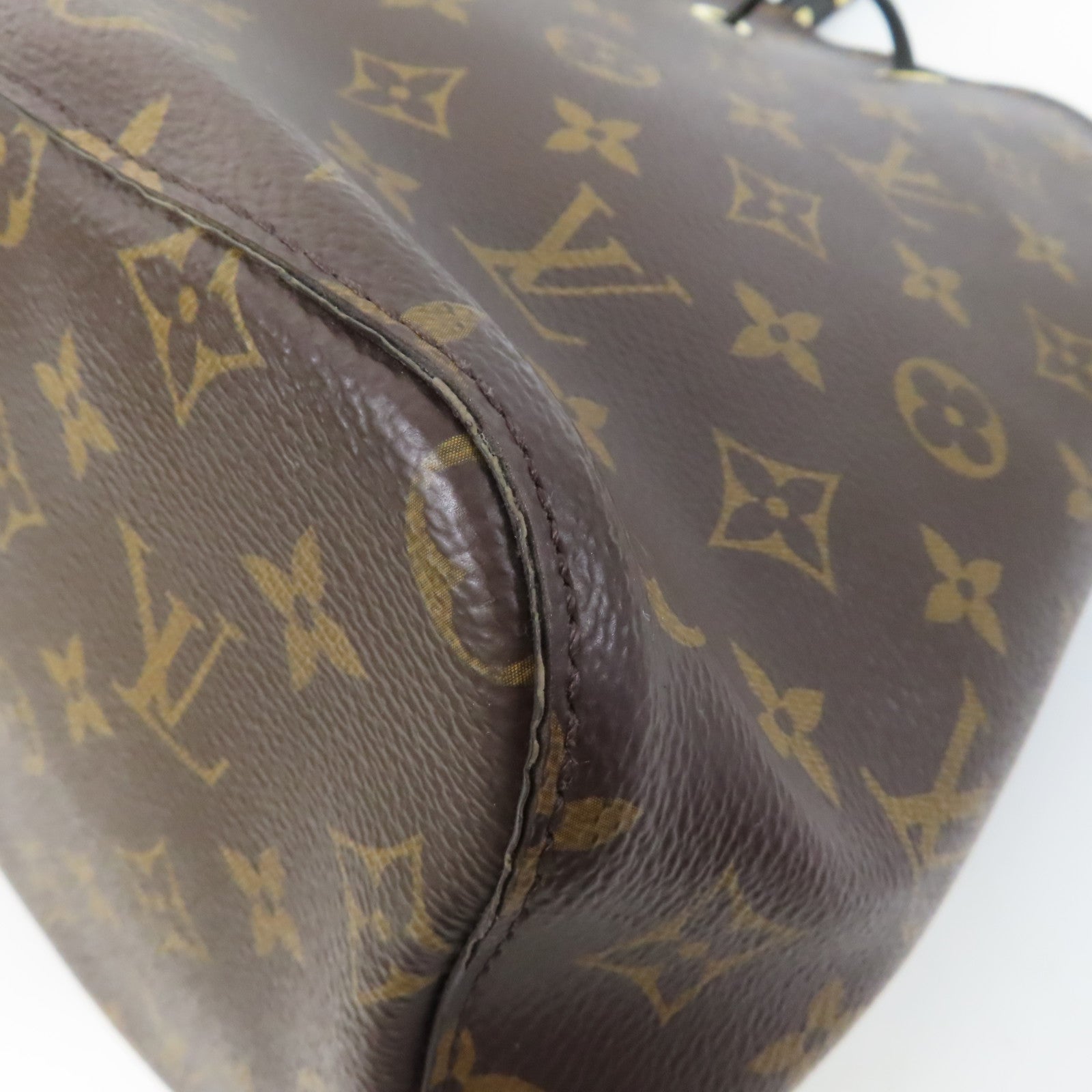 LOUIS VUITTON Monogram Neo Noe MM金扣肩背袋啡色
