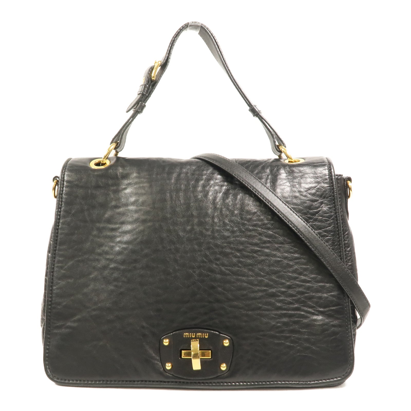 Miu Miu 牛皮皮革Shoulder Bag手挽肩背兩用袋