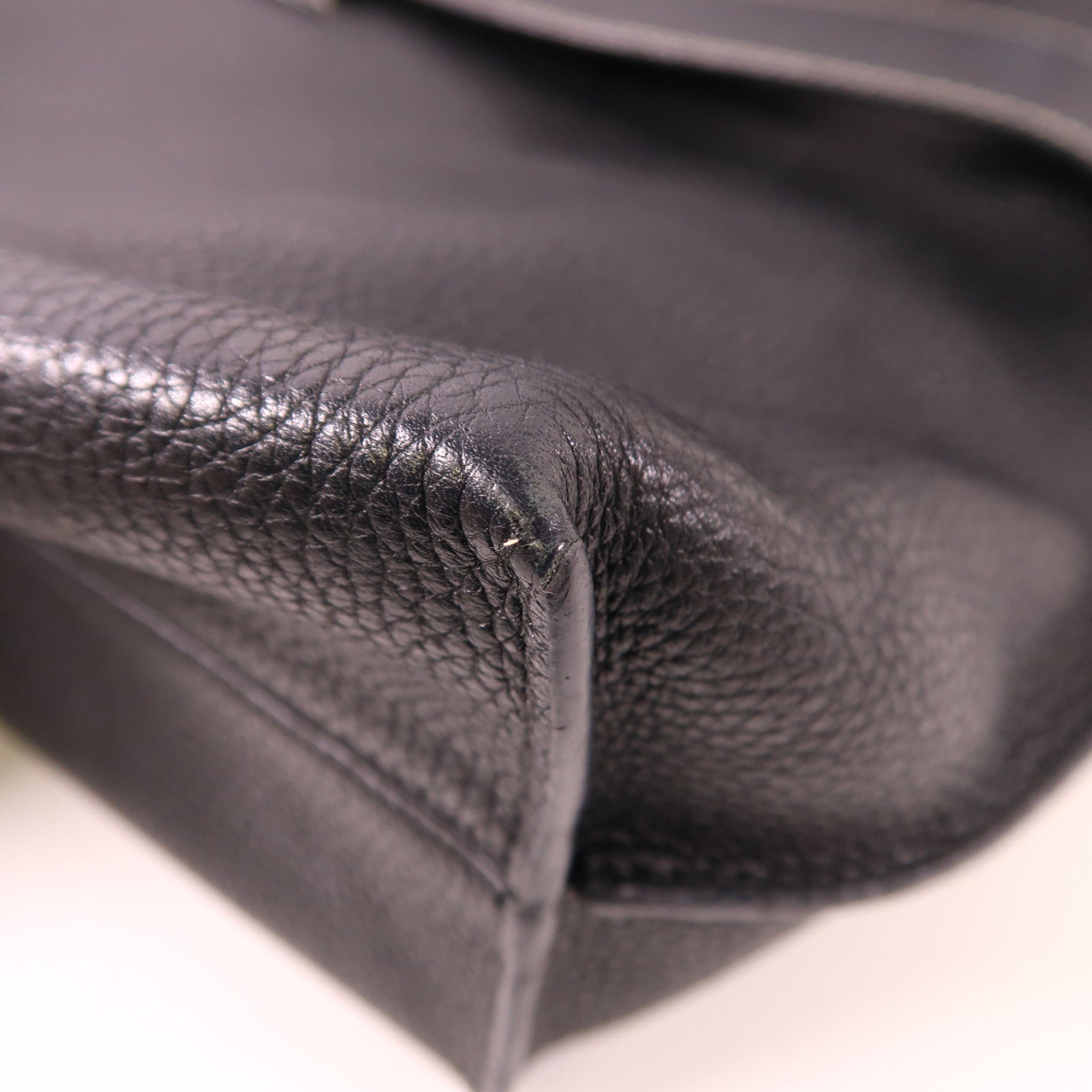LOEWE SHW Shoulder Bag Calfskin Leather Black