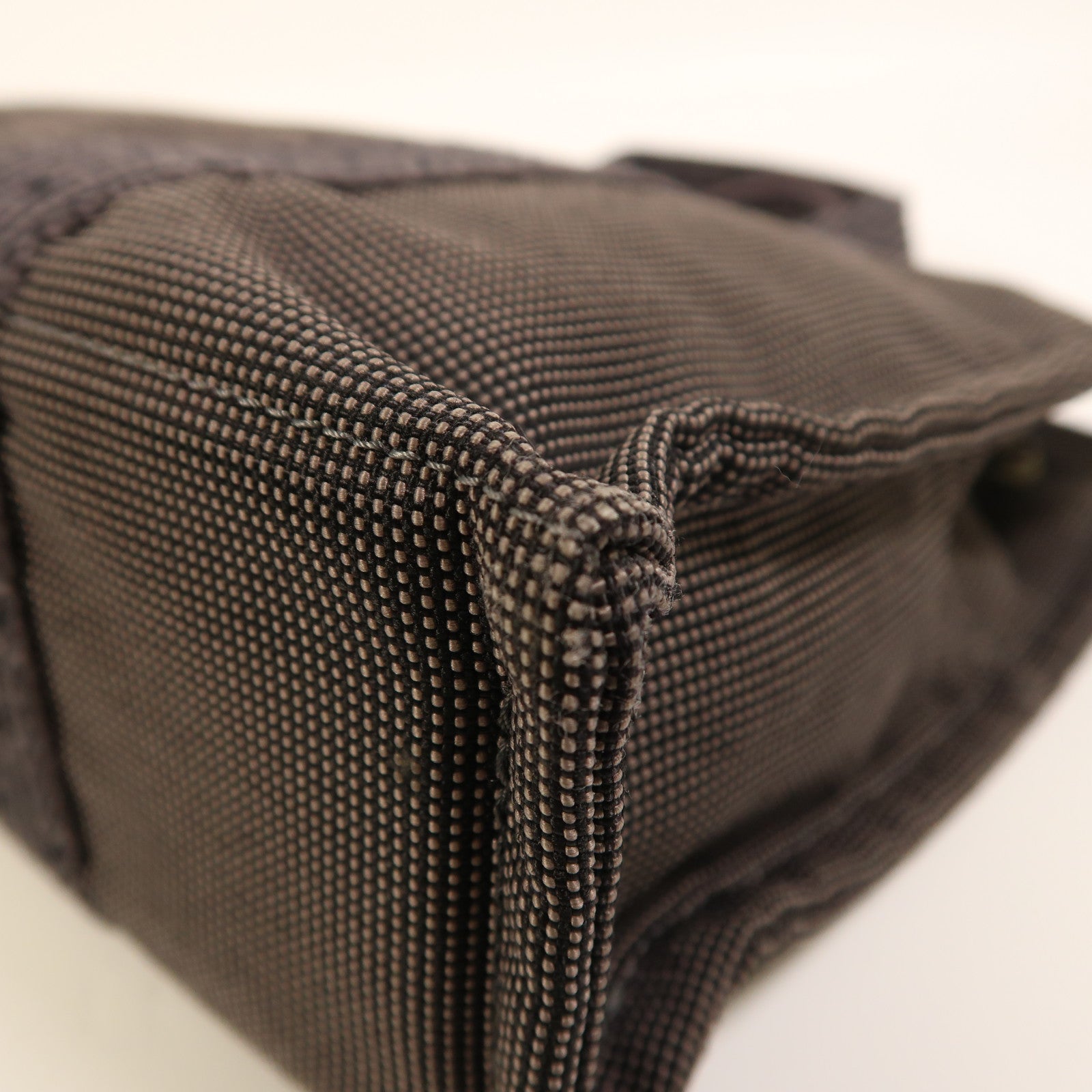 HERMES 帆布Herline銀扣手挽袋