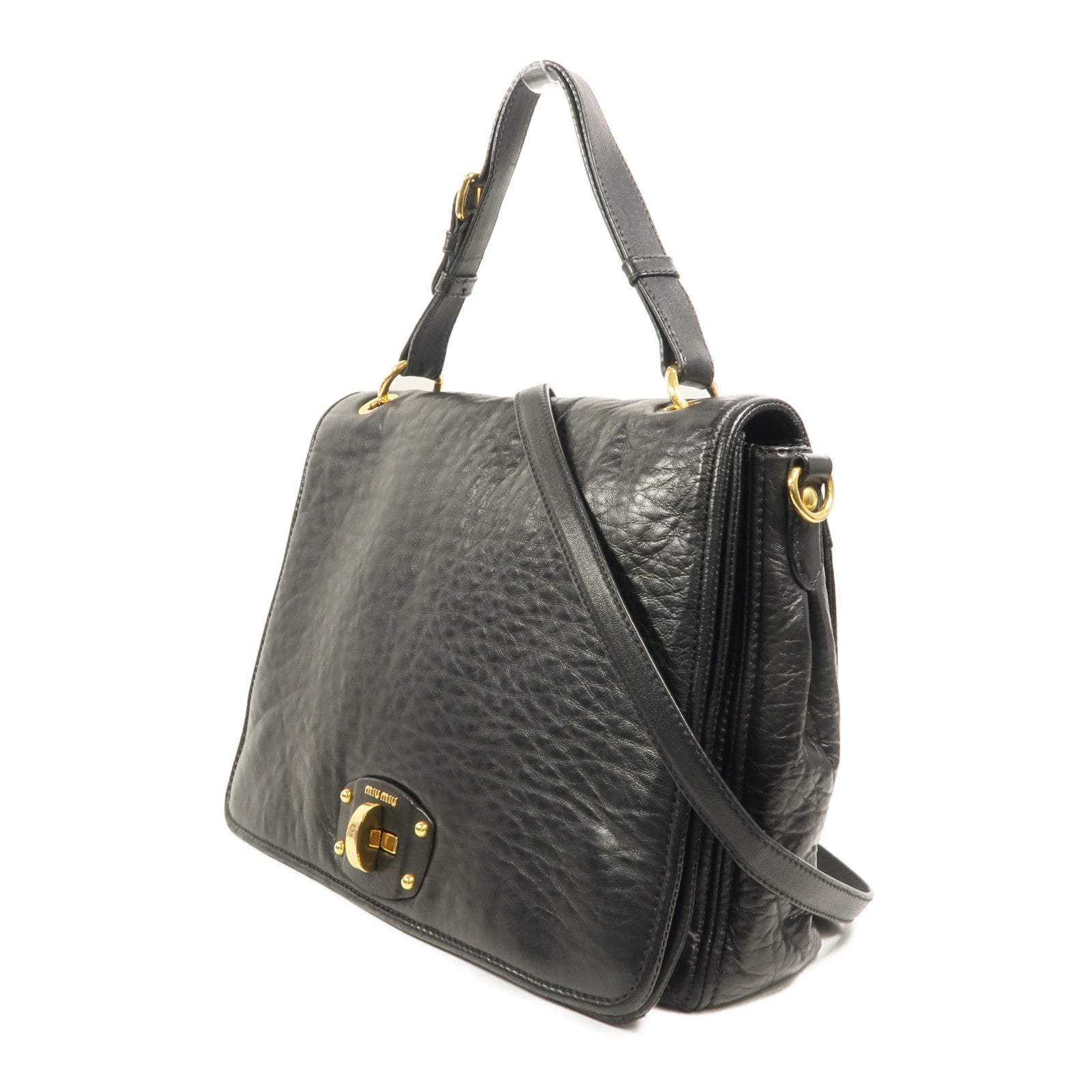 Miu Miu 牛皮皮革Shoulder Bag手挽肩背兩用袋