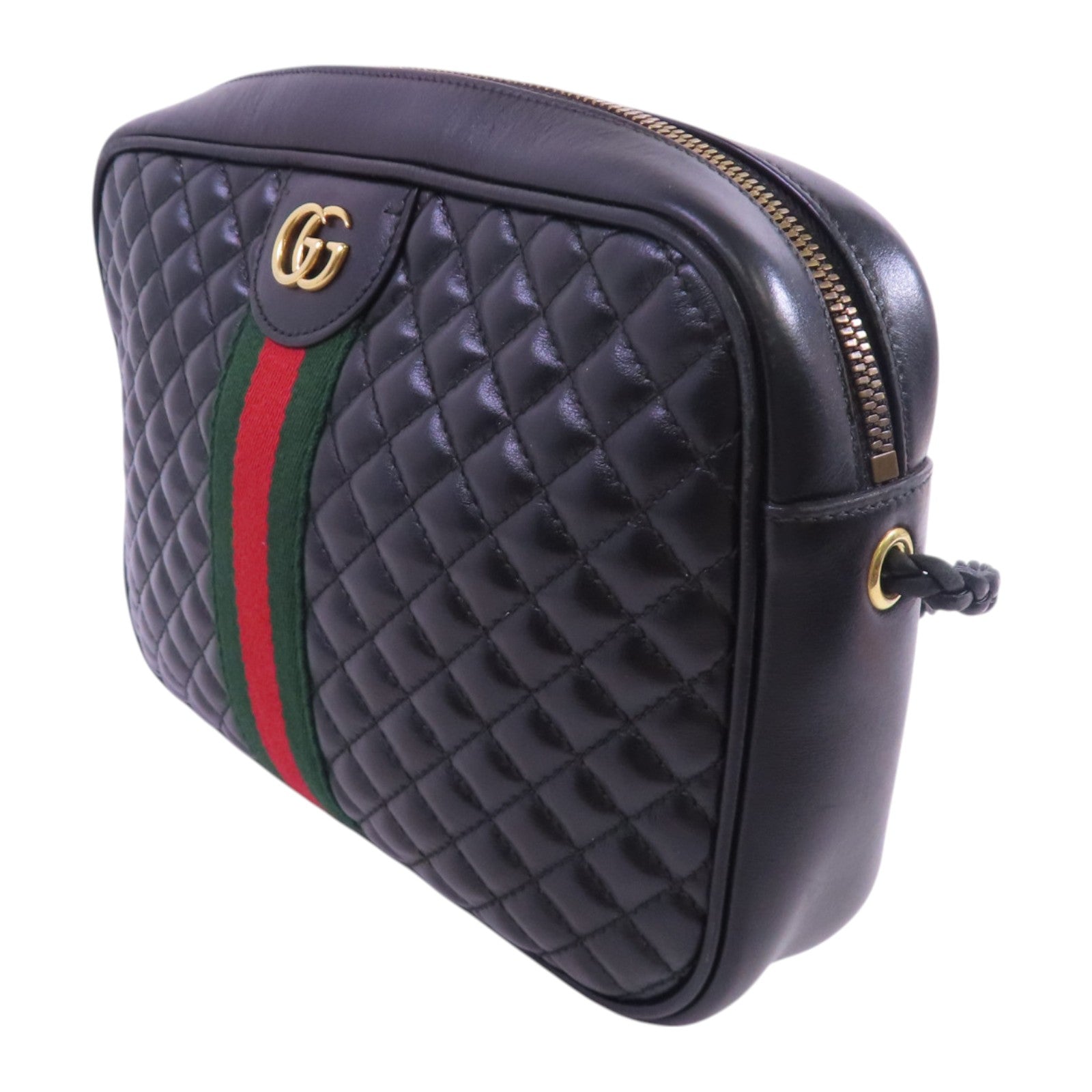 GUCCI 【激減優惠】牛皮皮革Quilted Shoulder Bag肩背袋