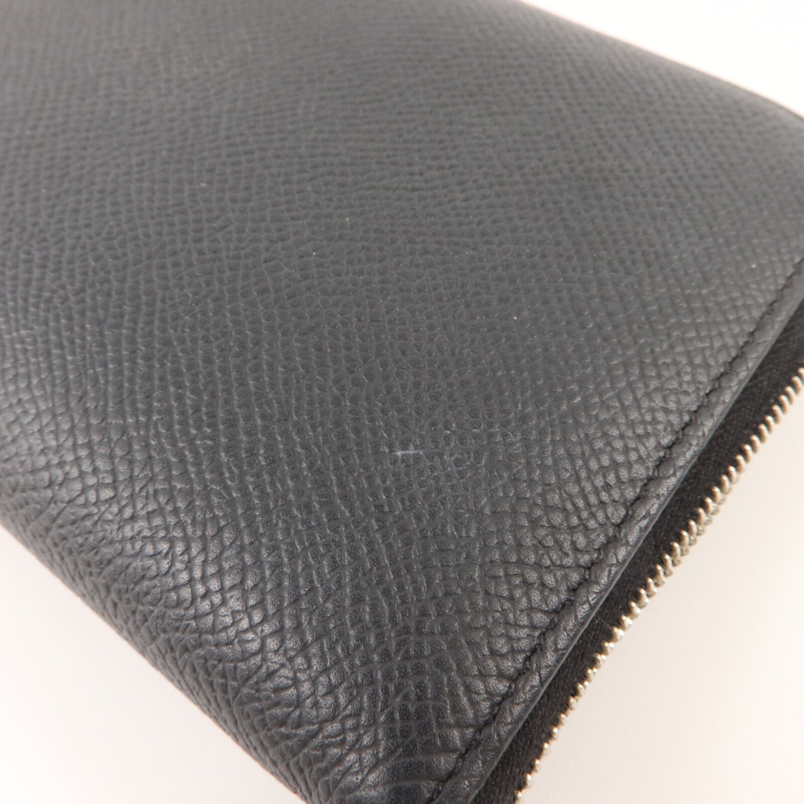 HERMES Epsom皮革Silk In Wallet長錢包Noir