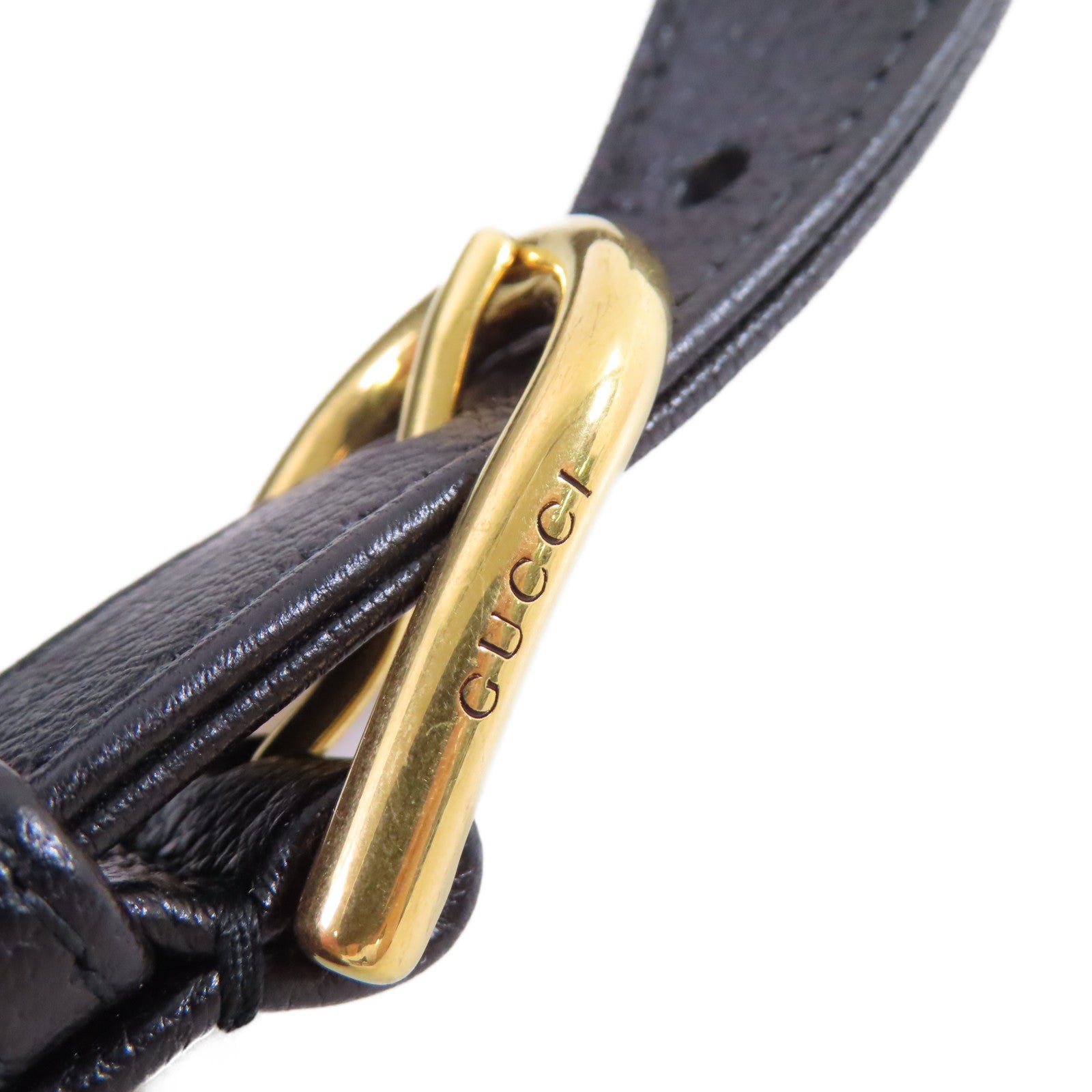 GUCCI 牛皮皮革Aphrodite Shoulder Bag金扣肩背袋黑色