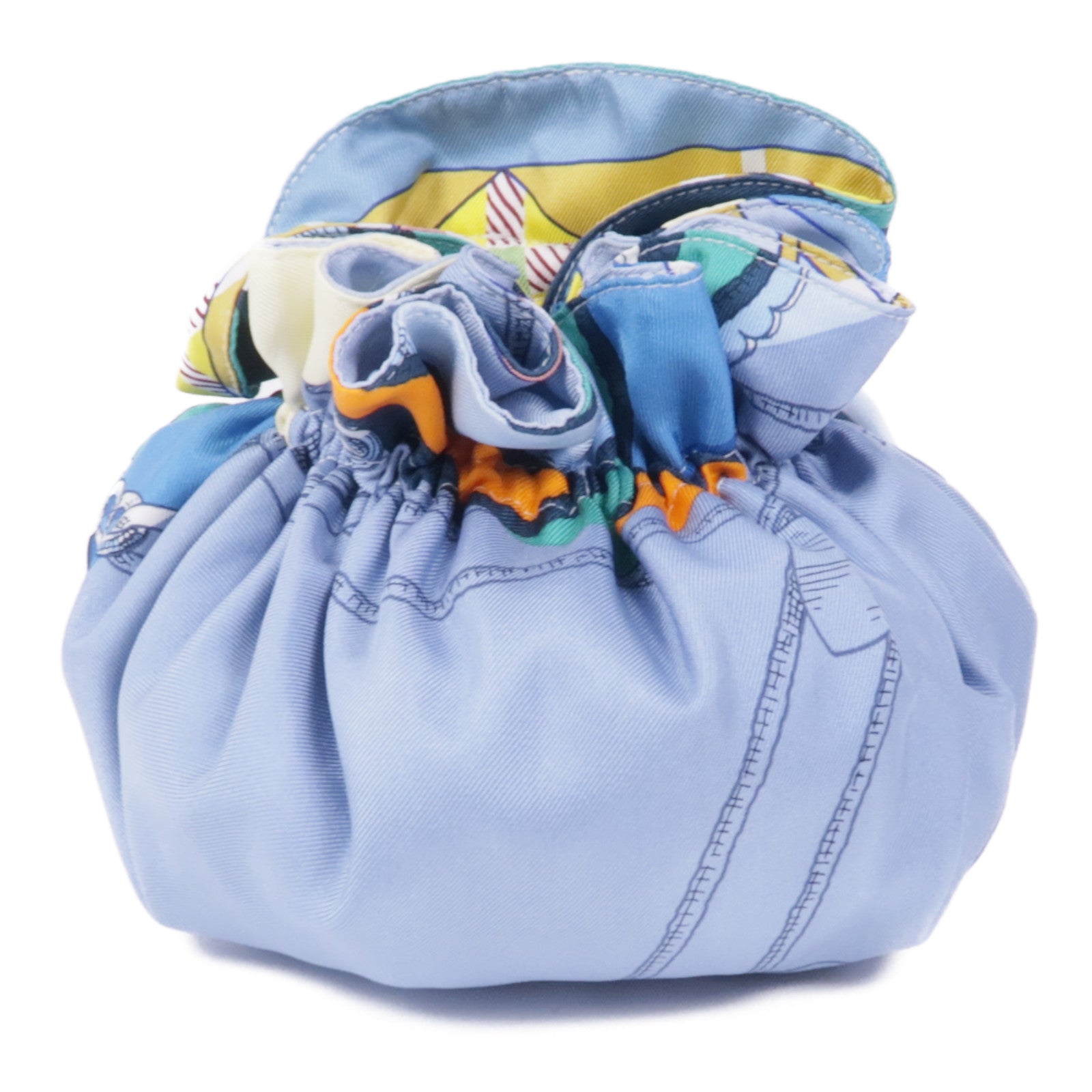 HERMES 絲質Reversible Silk Coin Purse GM零錢包