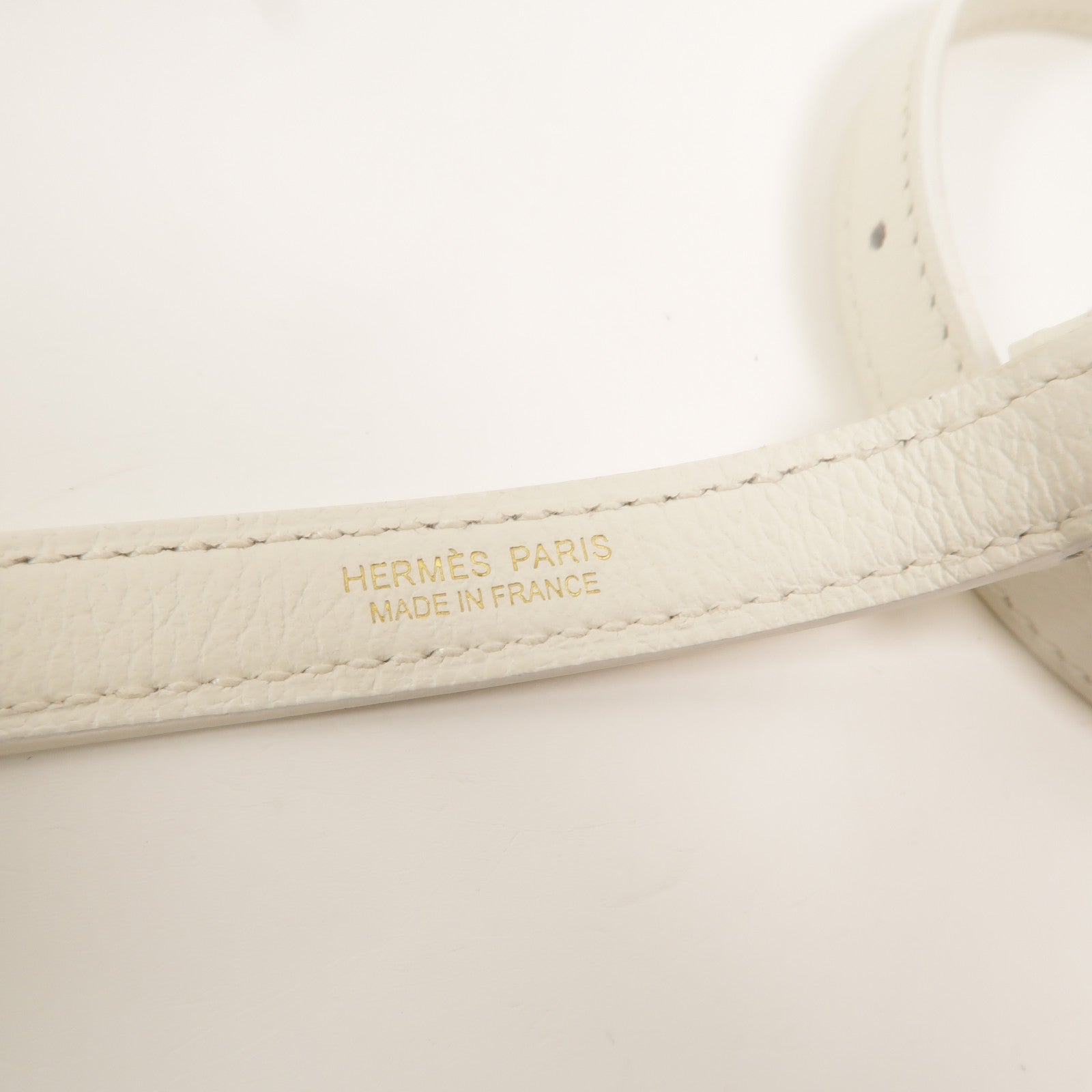 HERMES Evercolor皮革Kelly Danse II肩背袋Blanc