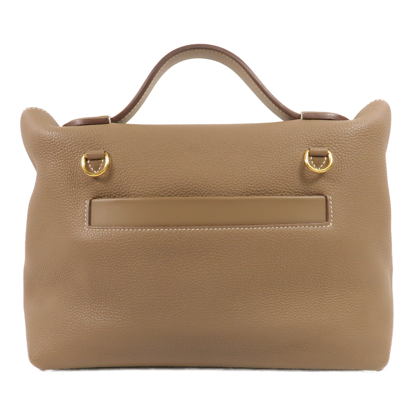HERMES Clemence皮革24/24 29cm手挽肩背兩用袋Etoupe