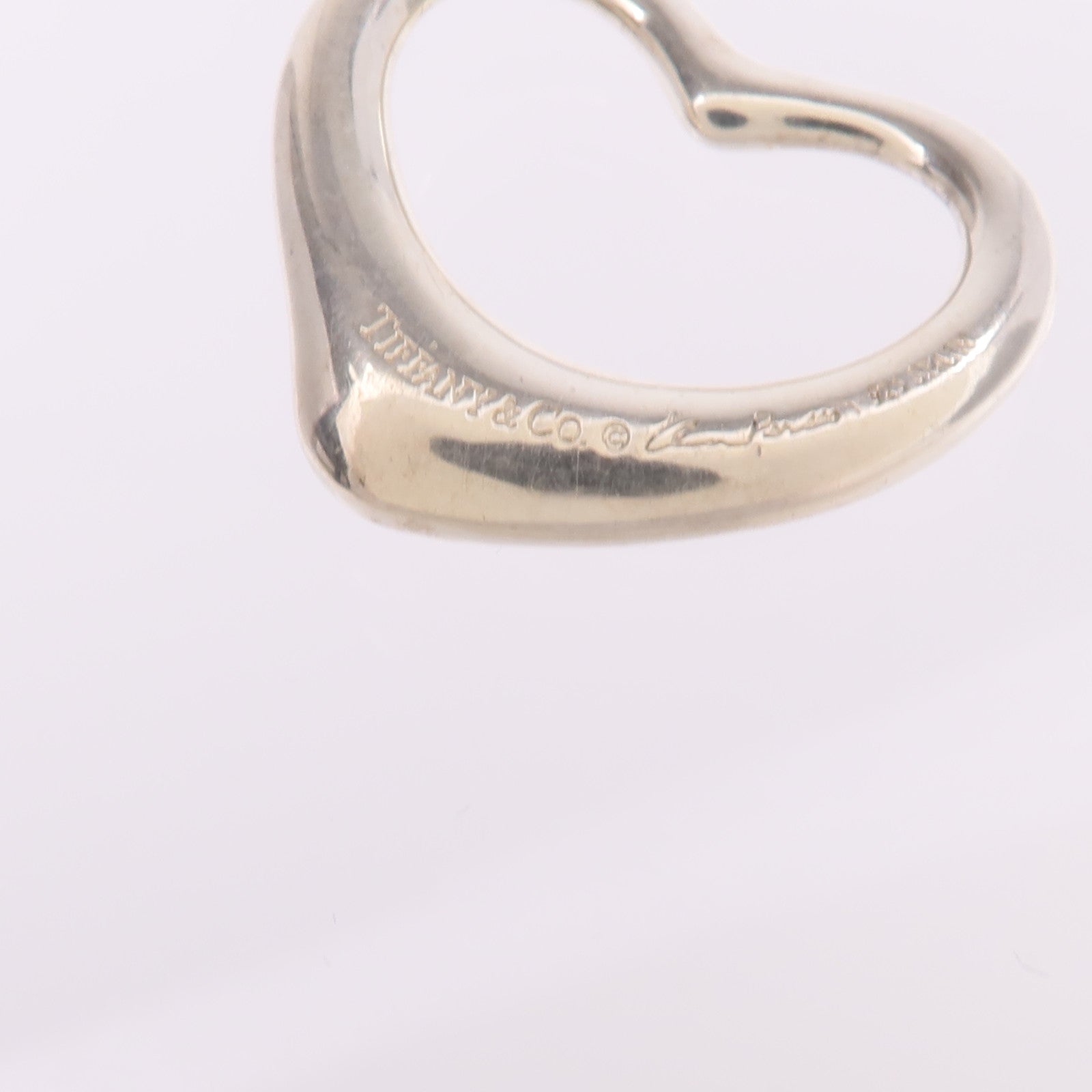 TIFFANY＆CO 925純銀Heart Pendant Top吊墜