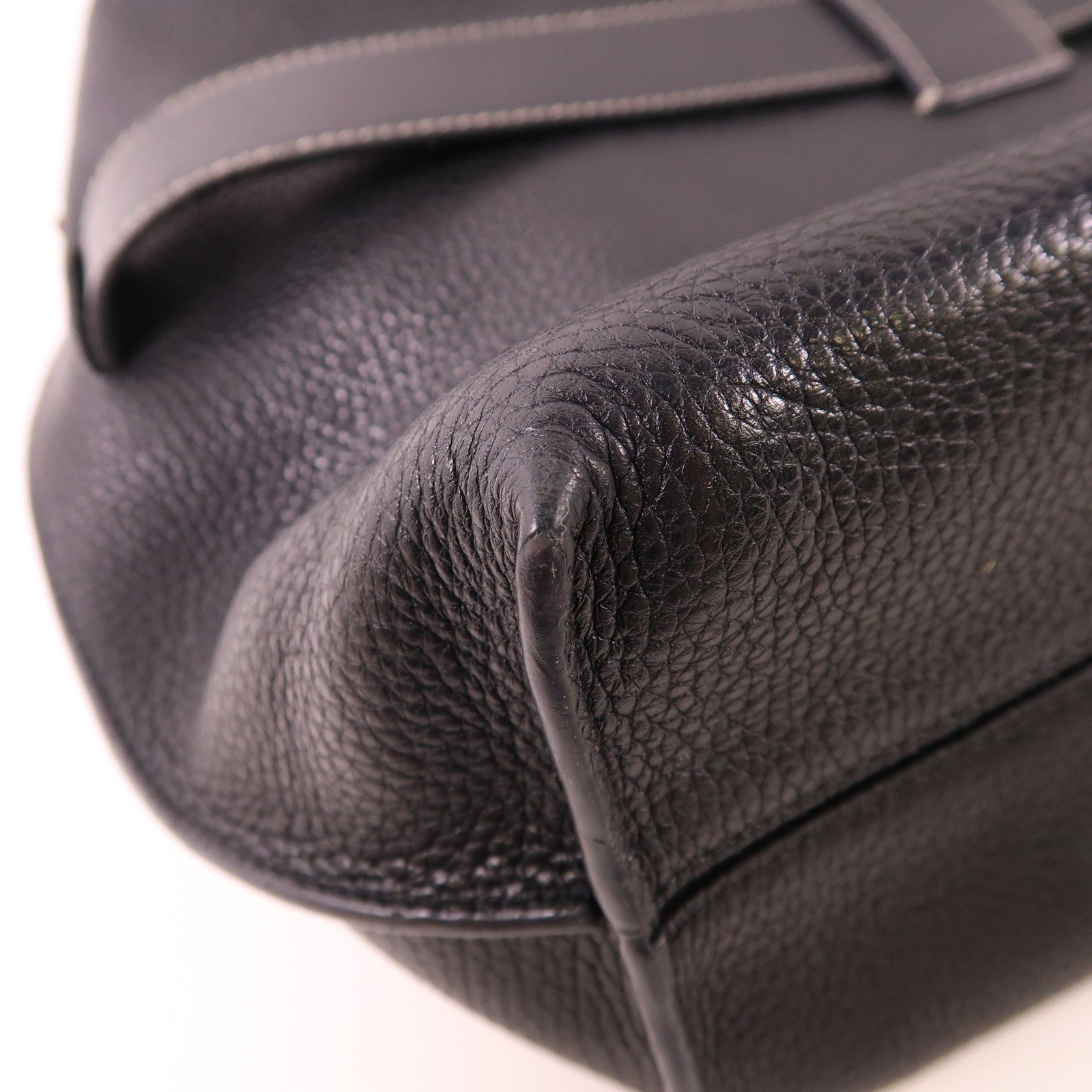 LOEWE SHW Shoulder Bag Calfskin Leather Black