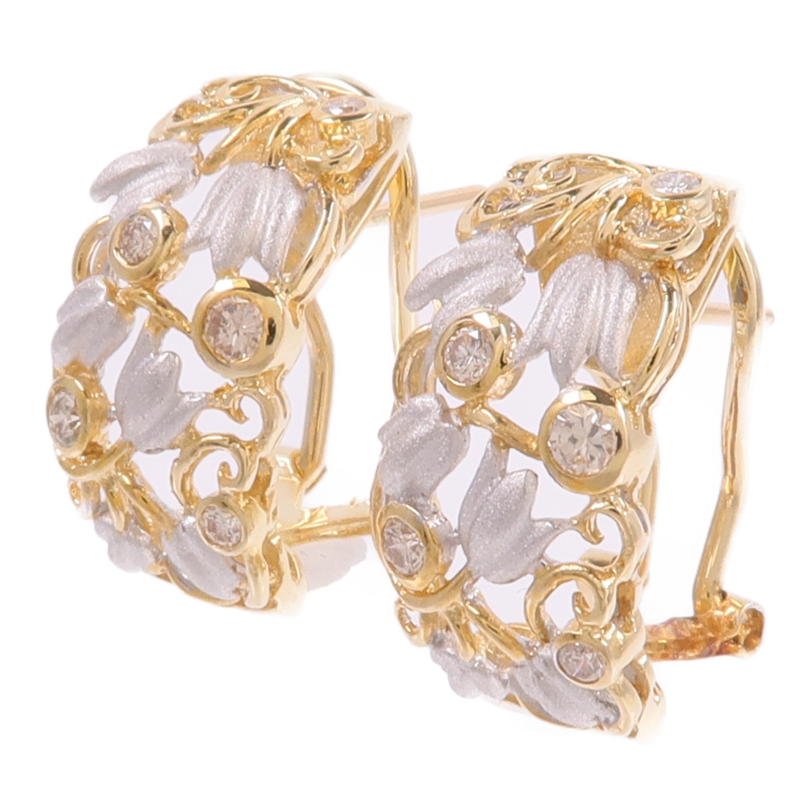JEWELRY 18K黃金/白金Diamond Earrings鑽石耳環