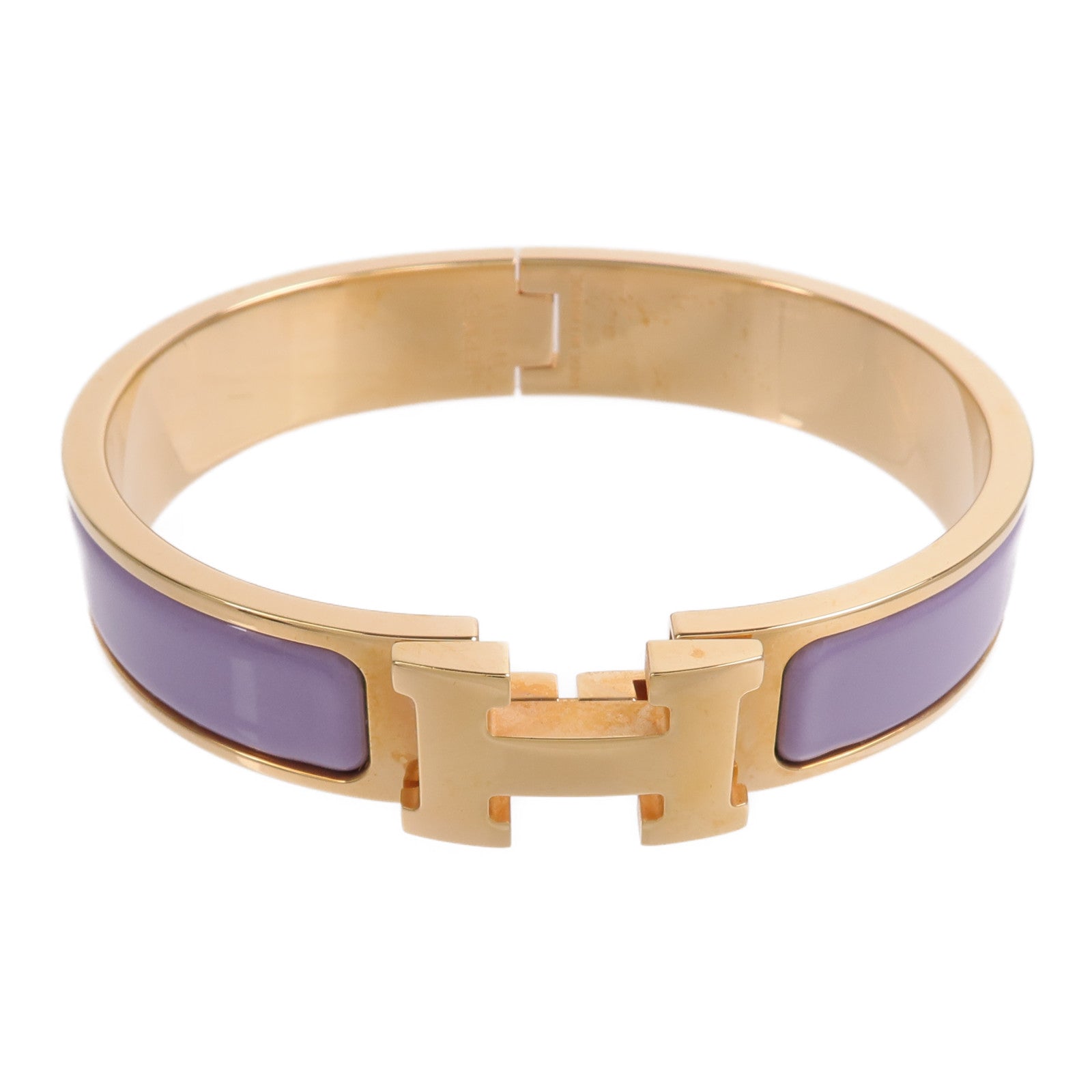 HERMES 金屬/琺瑯Clic H Bracelet手鐲
