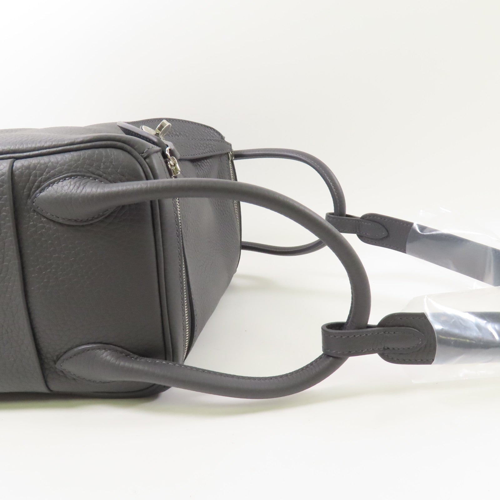 HERMES Clemence皮革Lindy 26手挽肩背兩用袋85 Ardoise