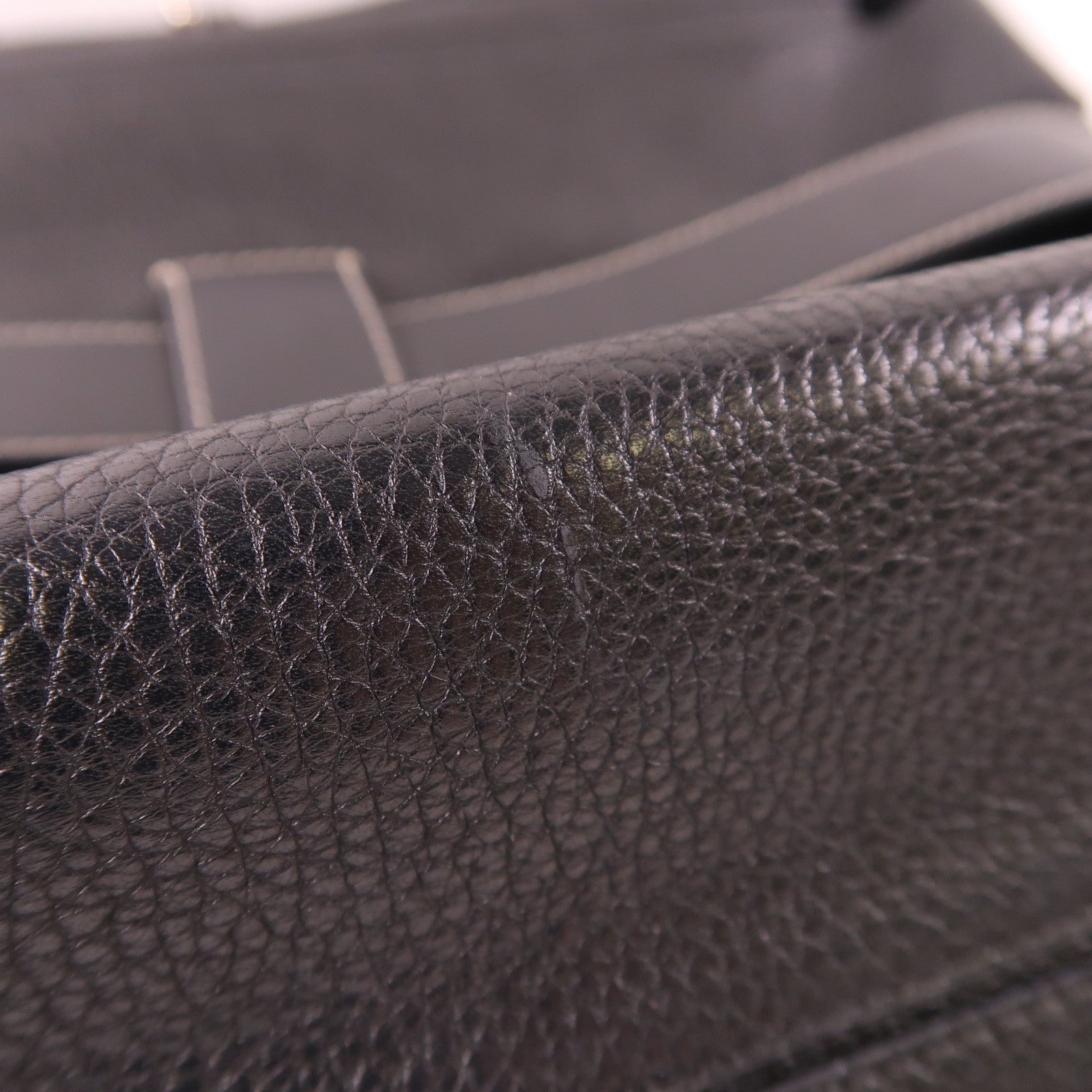 LOEWE SHW Shoulder Bag Calfskin Leather Black