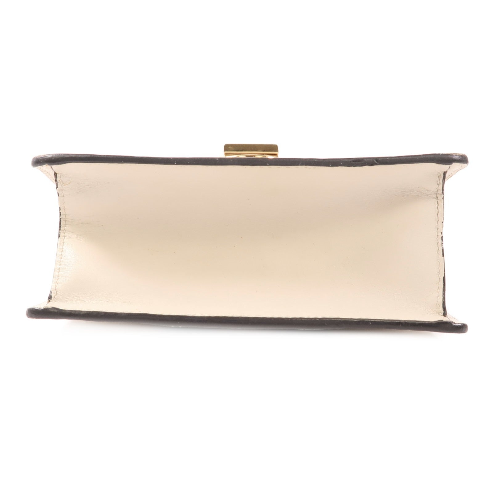 GUCCI GG GHW Sylvie Chain Shoulder Bag 431666 Calfskin Leather Beige