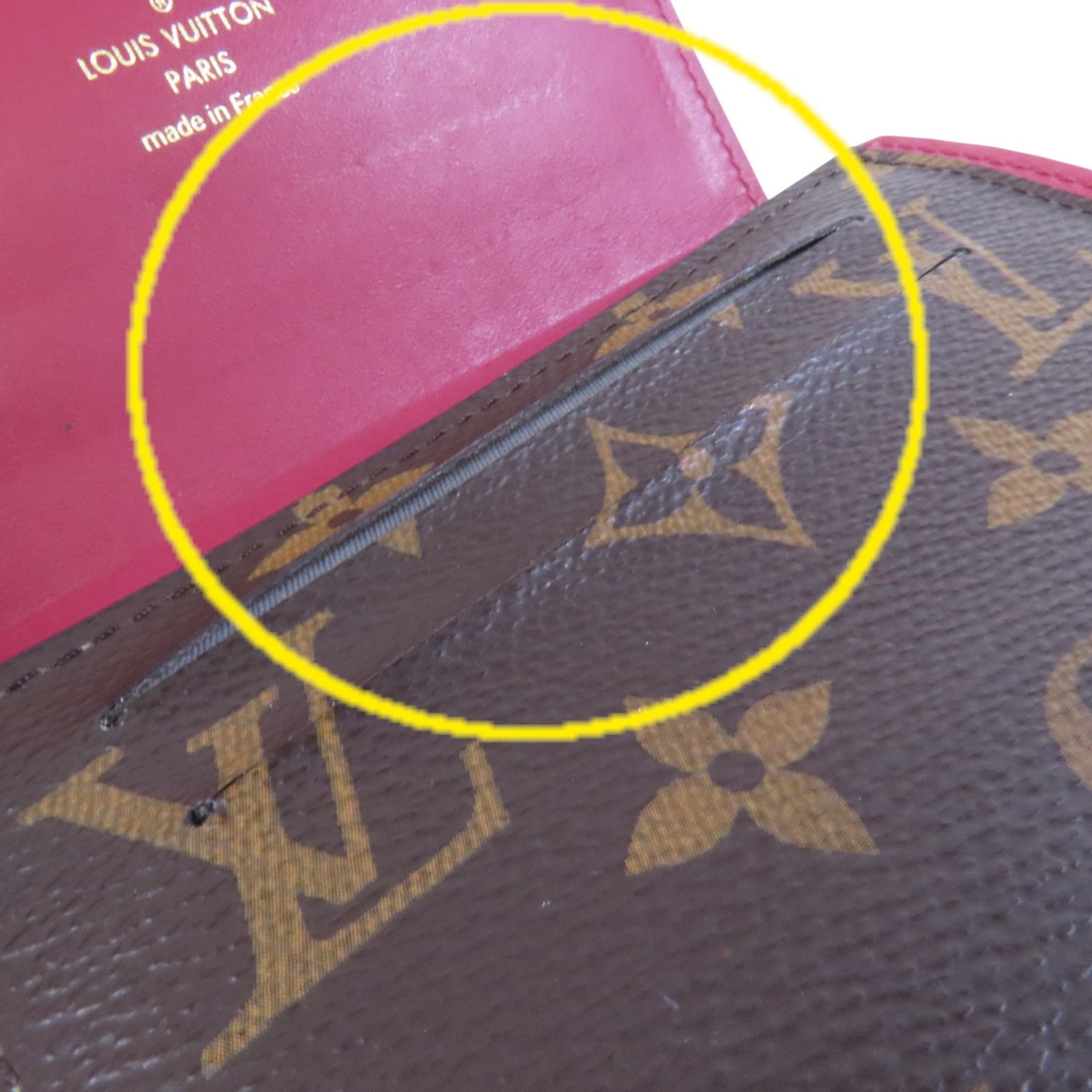 LOUIS VUITTON Monogram Portefeuille Wallet金扣短錢包