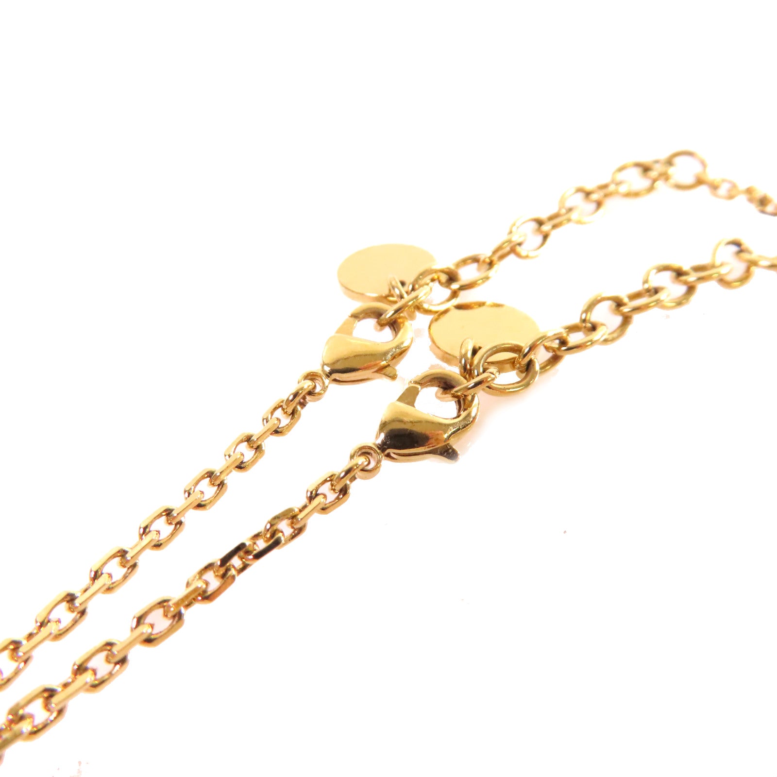 Dior 金屬/水鑽CD Bracelet金扣手鏈金色