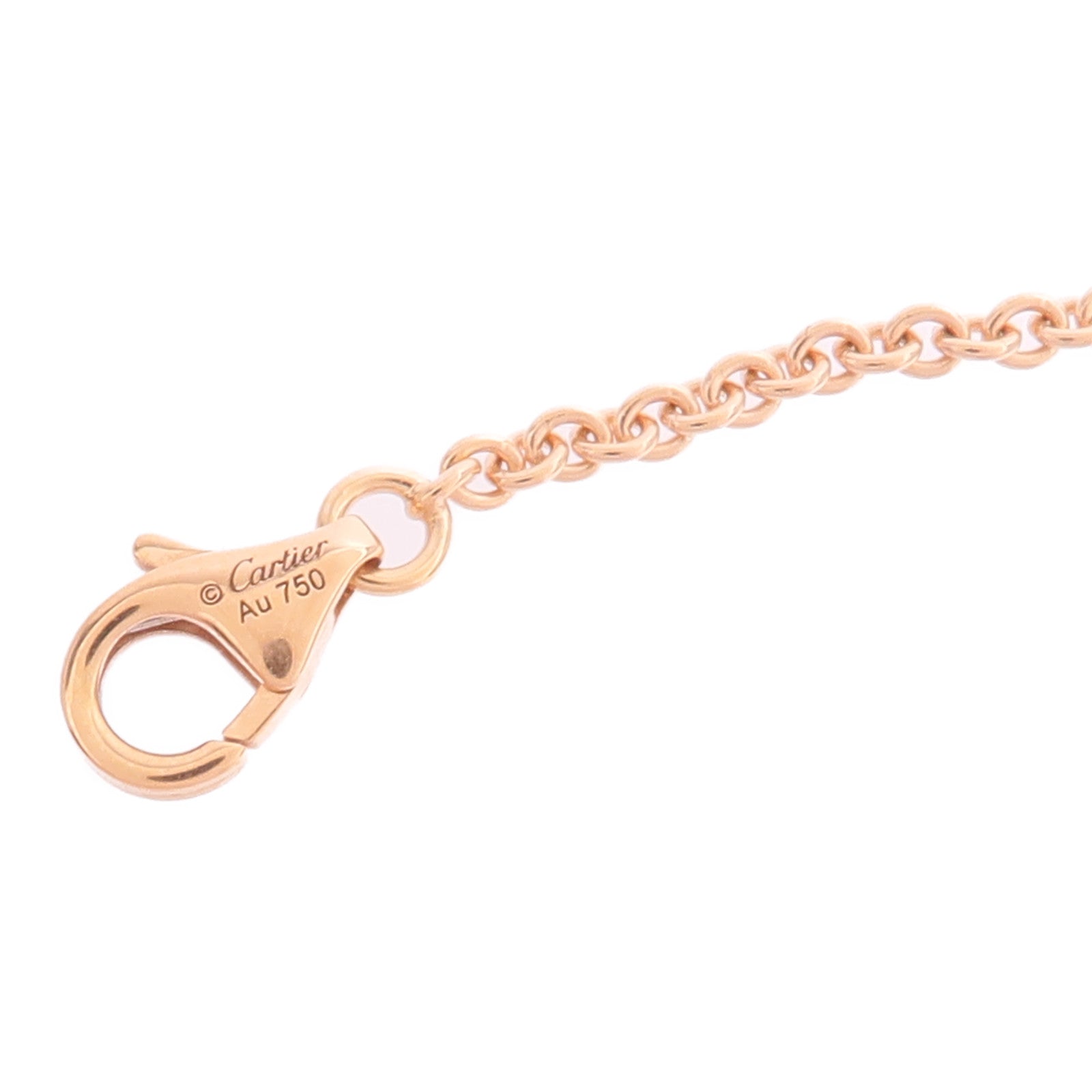 CARTIER 18K玫瑰金Love Blaceret On Chain手鏈