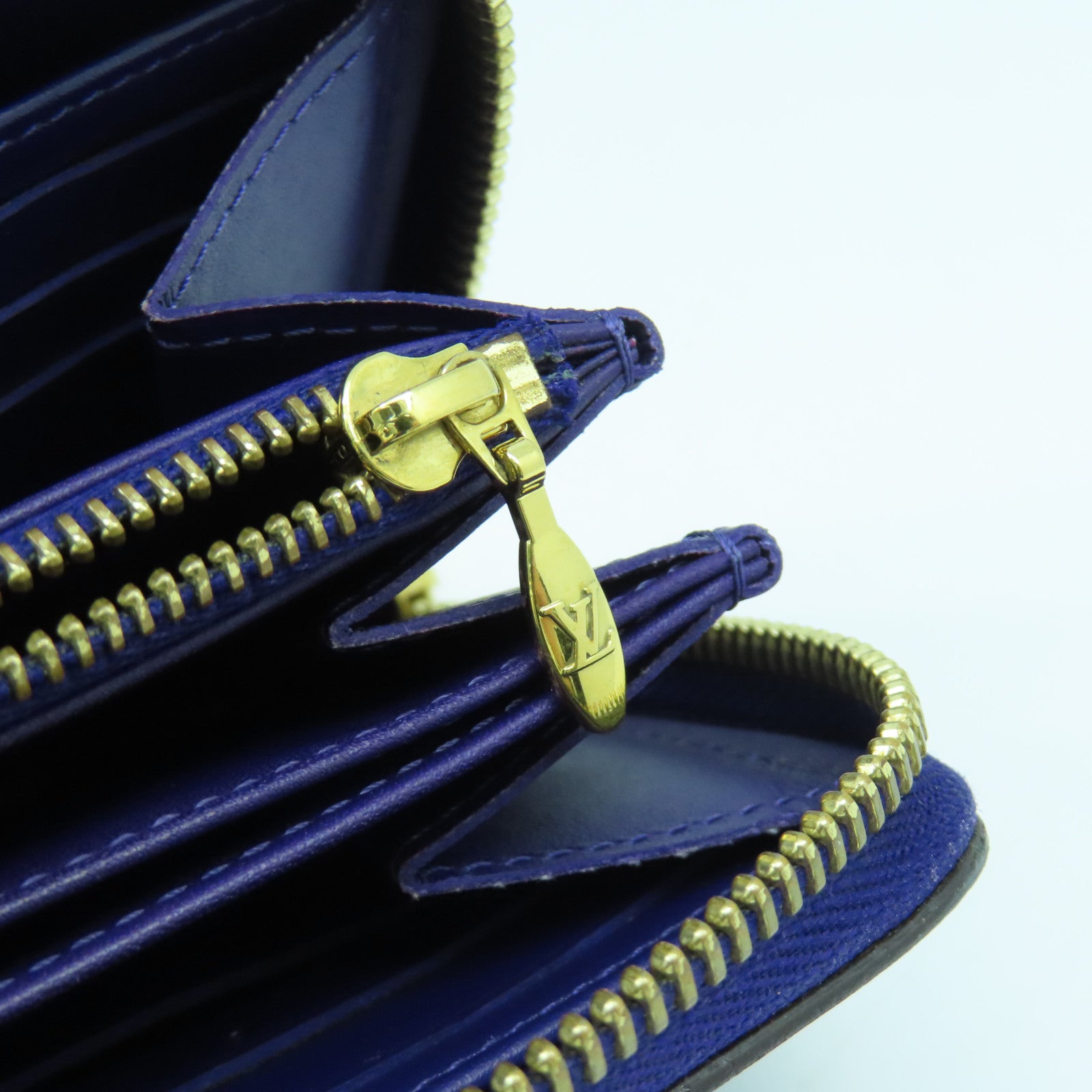 LOUIS VUITTON 【清倉大減價】Monogram Vernis Wallet金扣長錢包紫色