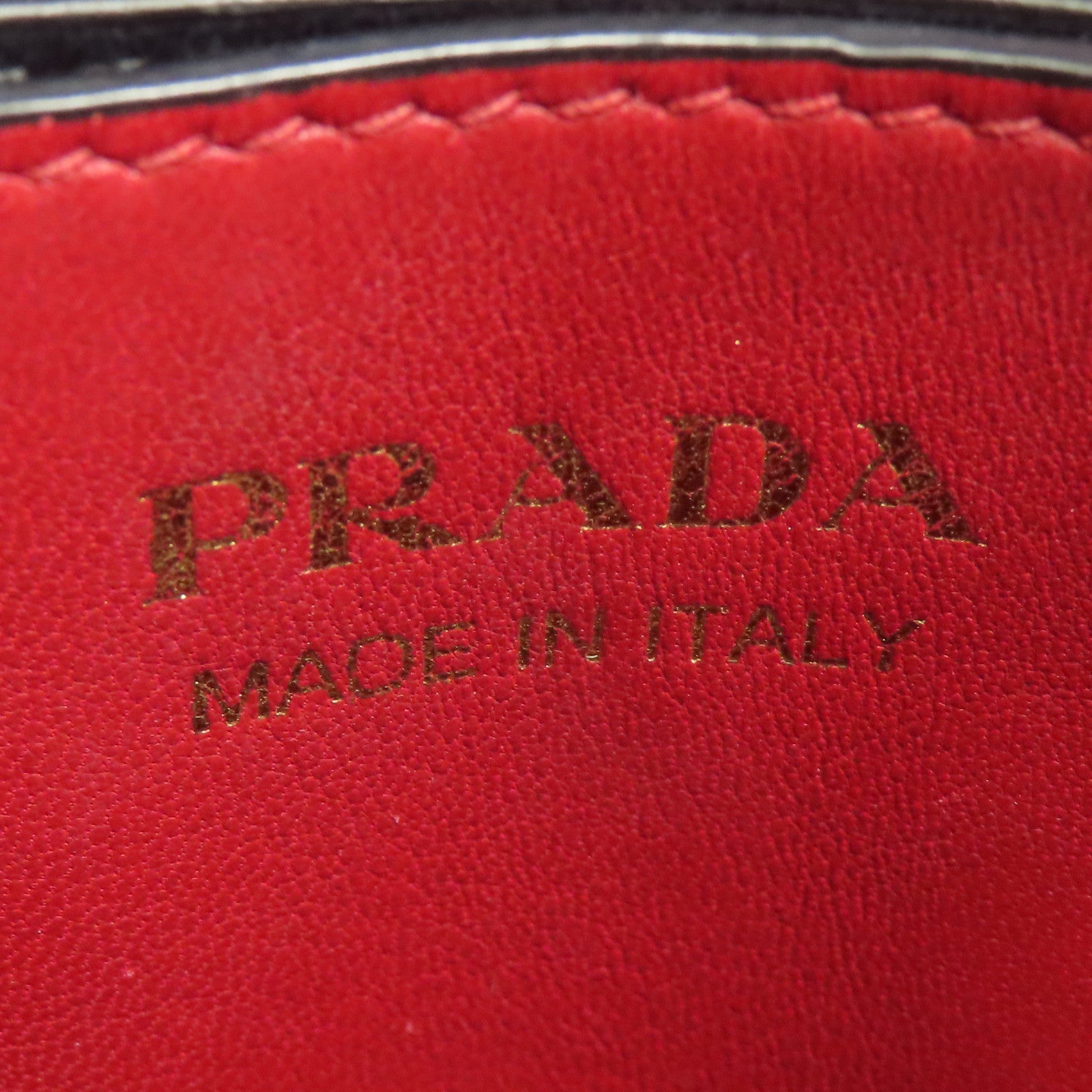 PRADA Saffiano皮革Panier金扣手挽肩背兩用袋