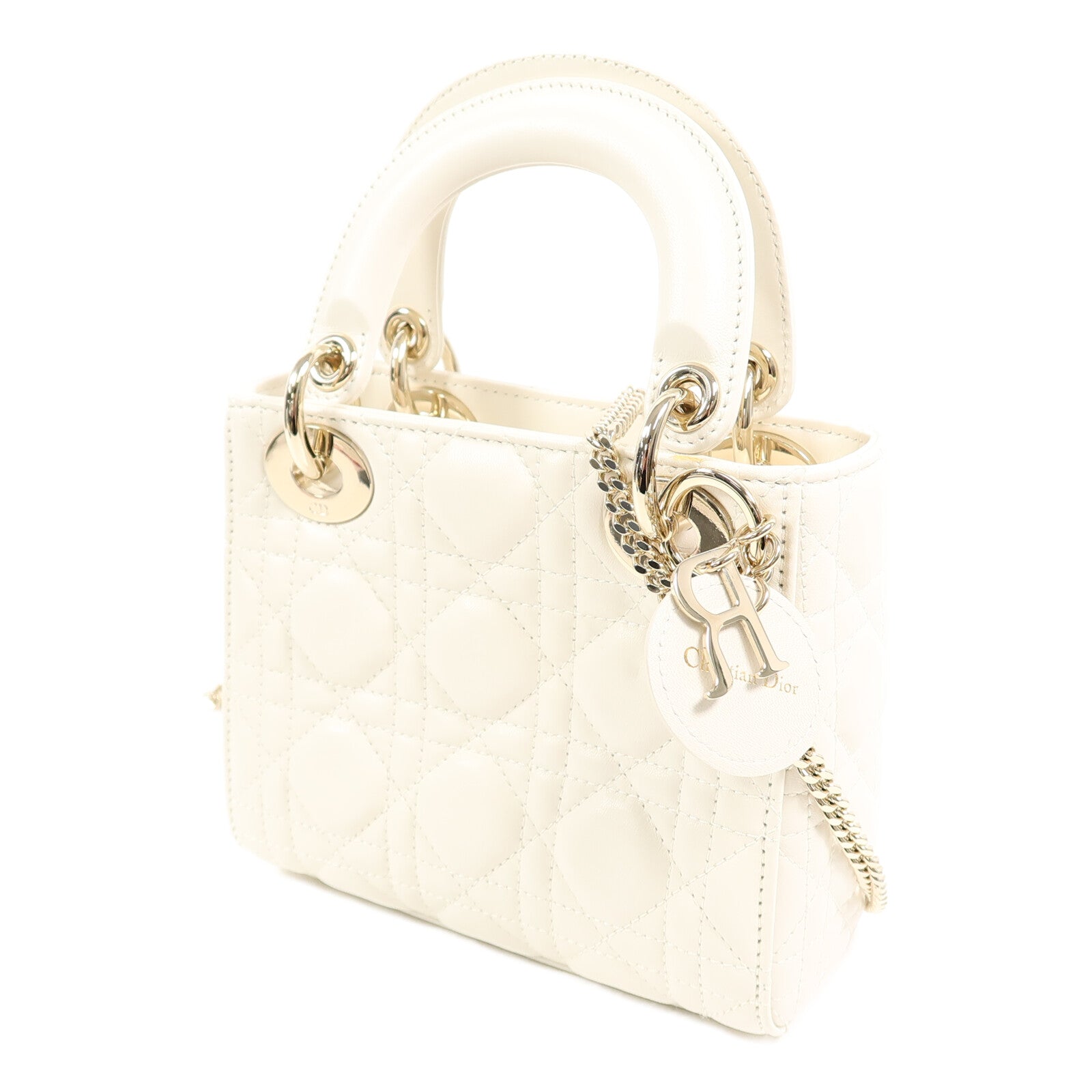 Dior 羊皮皮革Lady Dior Mini肩背袋