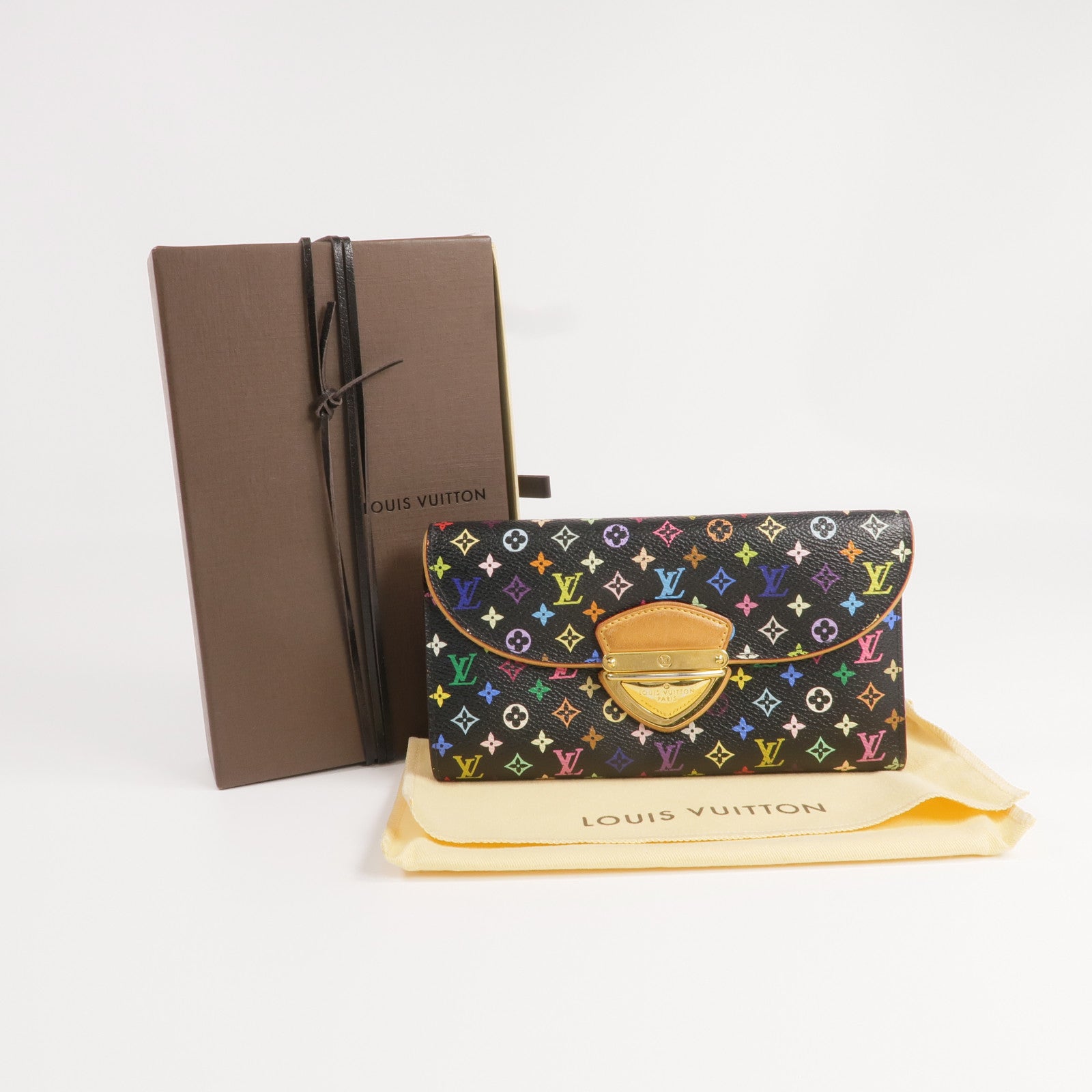 LOUIS VUITTON Monogram Multicolore Portefeuille Eugenie Wallet金扣長錢包