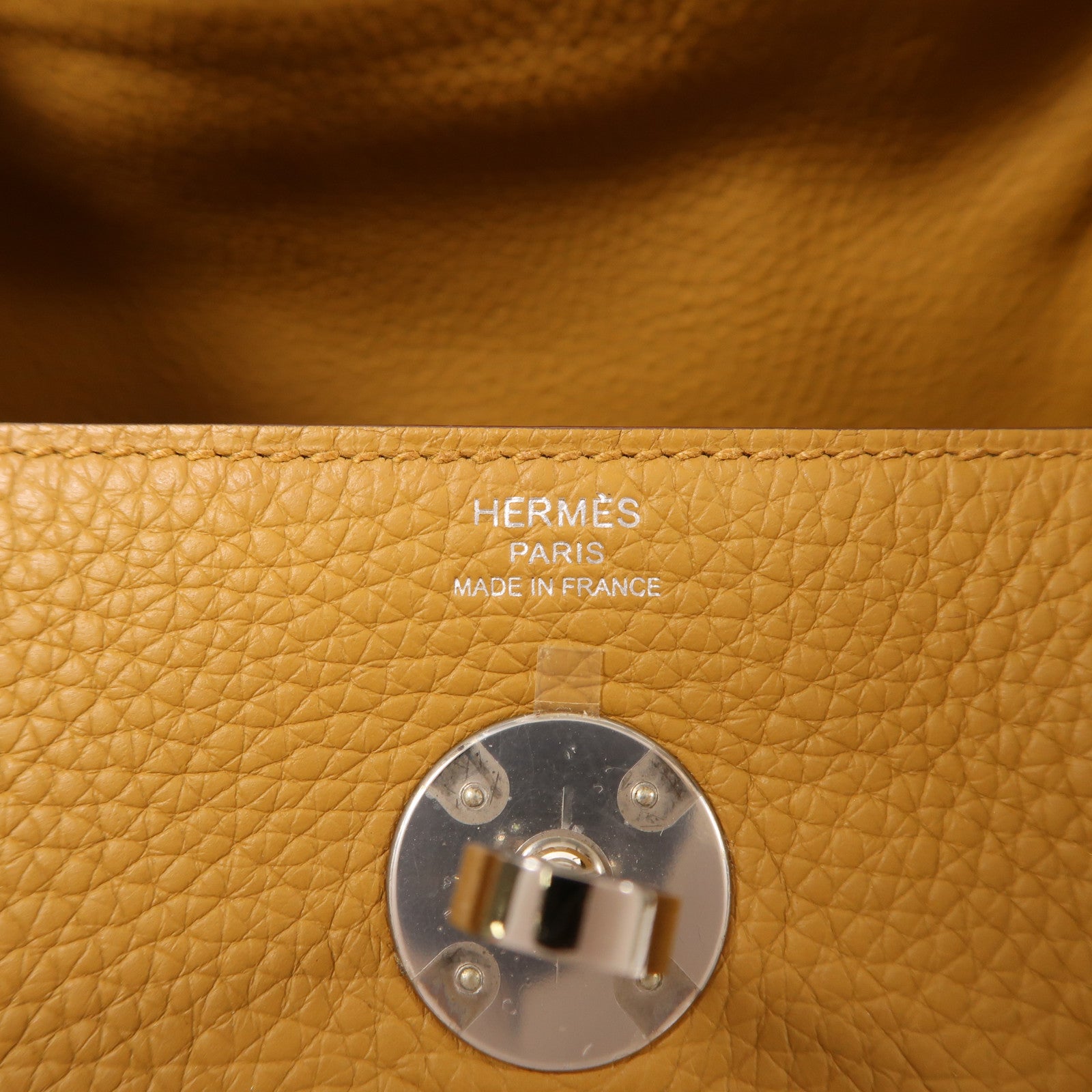 HERMES Clemence皮革Lindy 26銀扣手挽肩背兩用袋