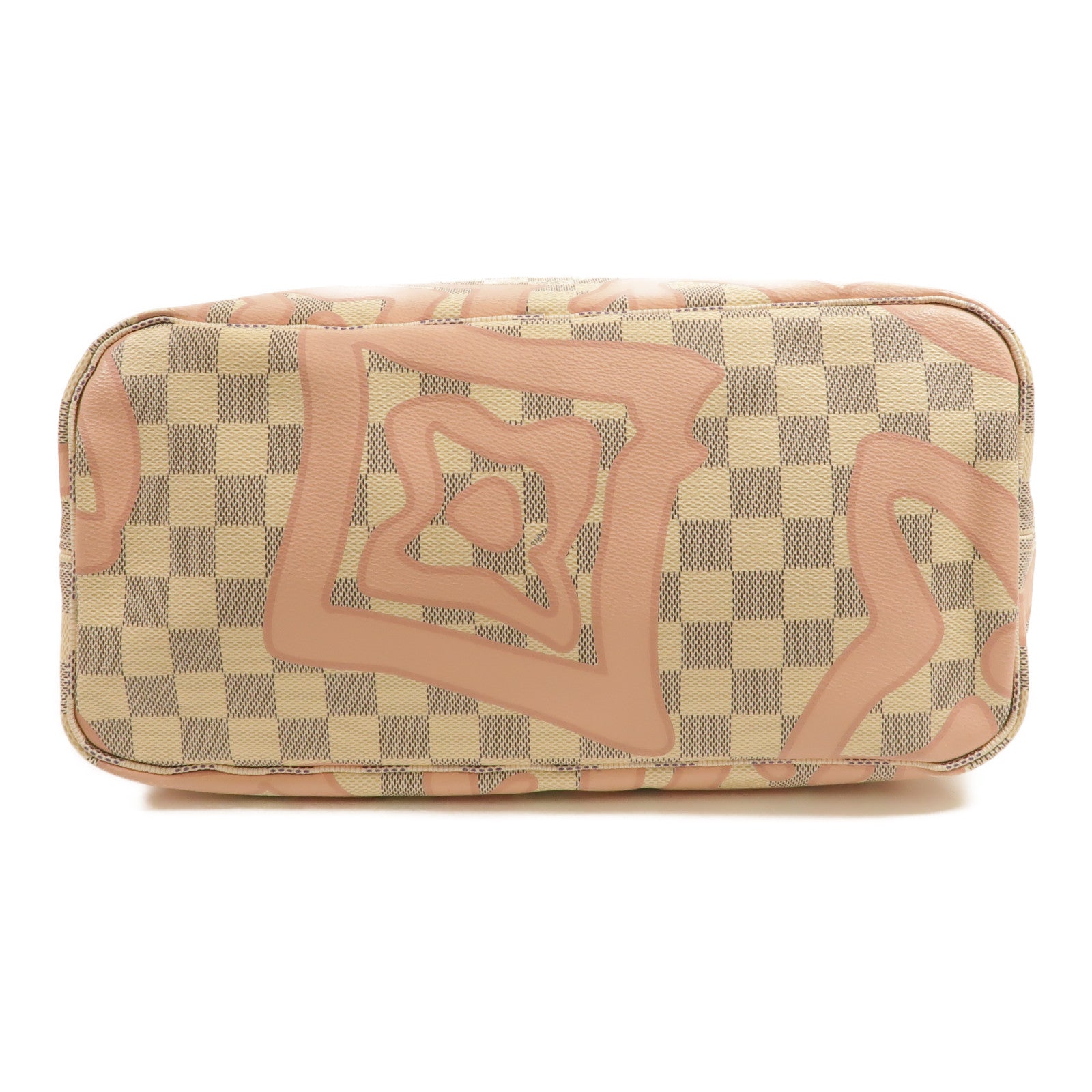 LOUIS VUITTON Damier Azur Tahitienne Neverfull MM金扣肩背袋