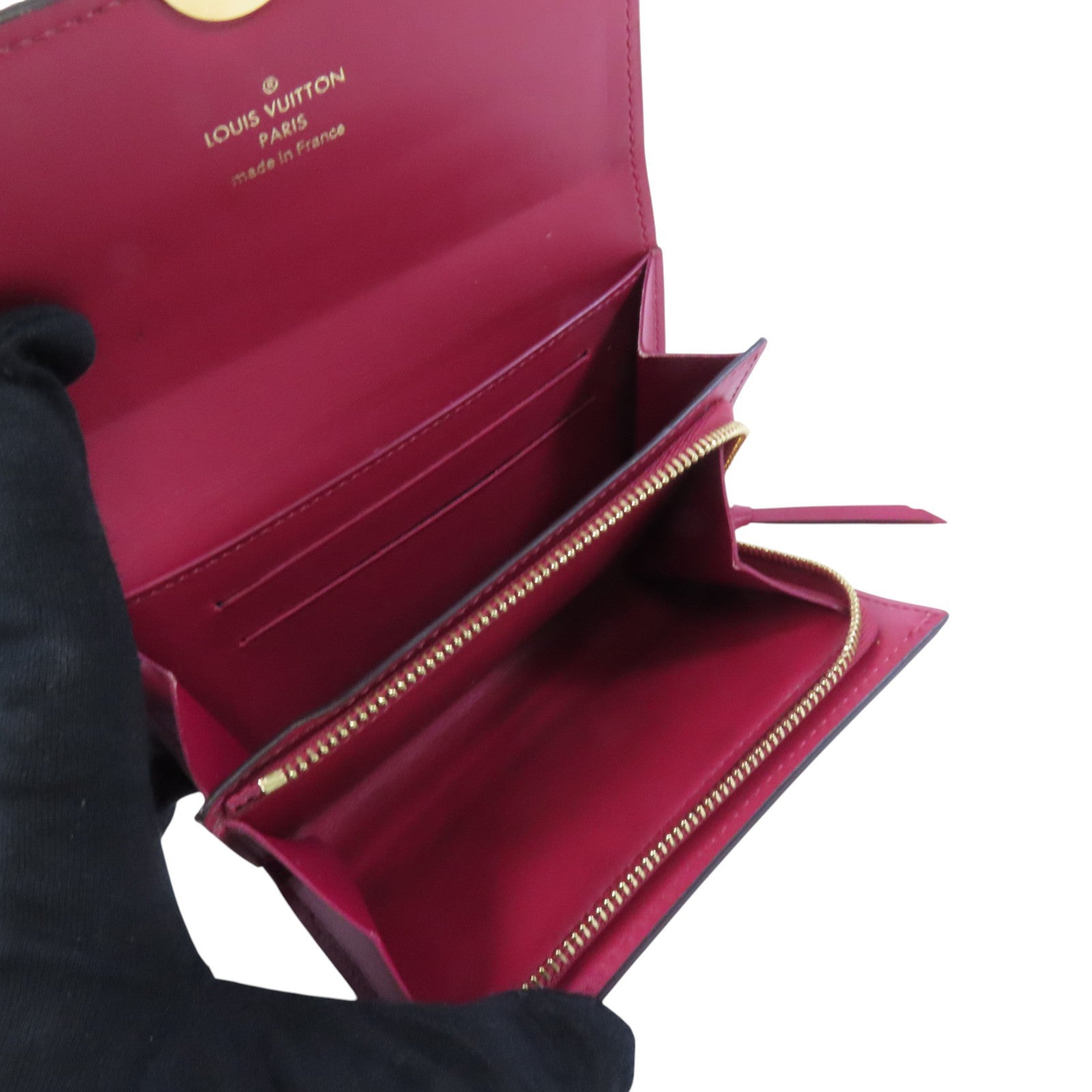 LOUIS VUITTON Monogram Portefeuille Wallet金扣短錢包