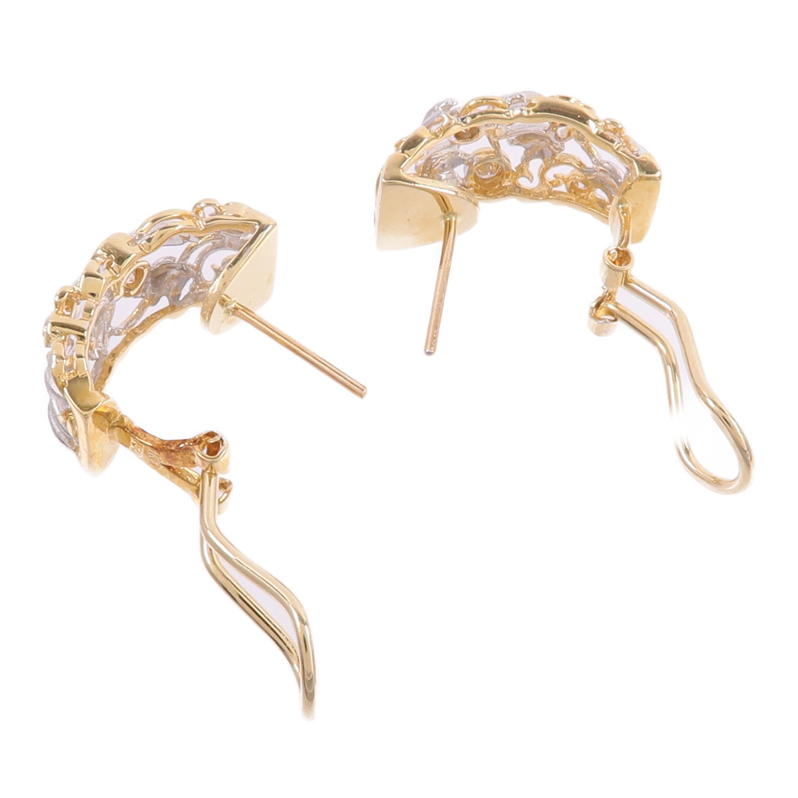 JEWELRY 18K黃金/白金Diamond Earrings鑽石耳環