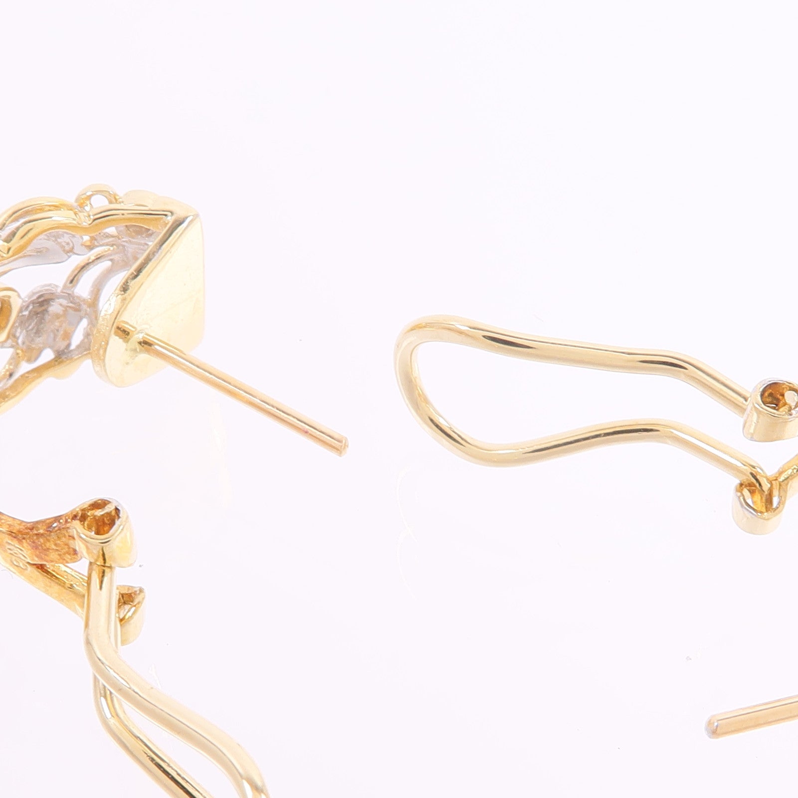 JEWELRY 18K黃金/白金Diamond Earrings鑽石耳環