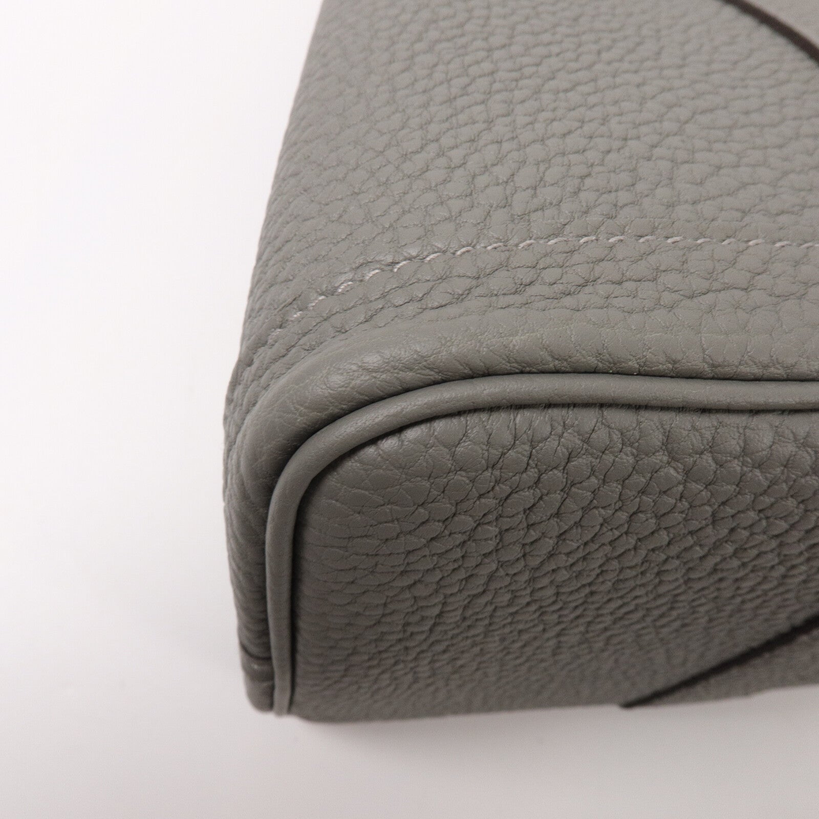 HERMES Negonda皮革Garden Party TPM手挽袋Gris Meyer