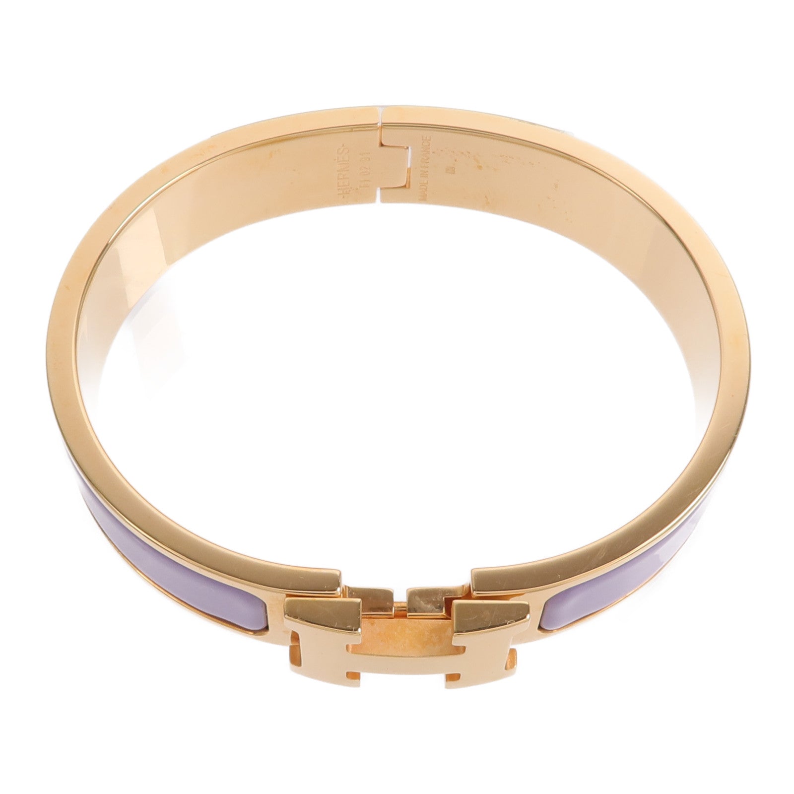 HERMES 金屬/琺瑯Clic H Bracelet手鐲