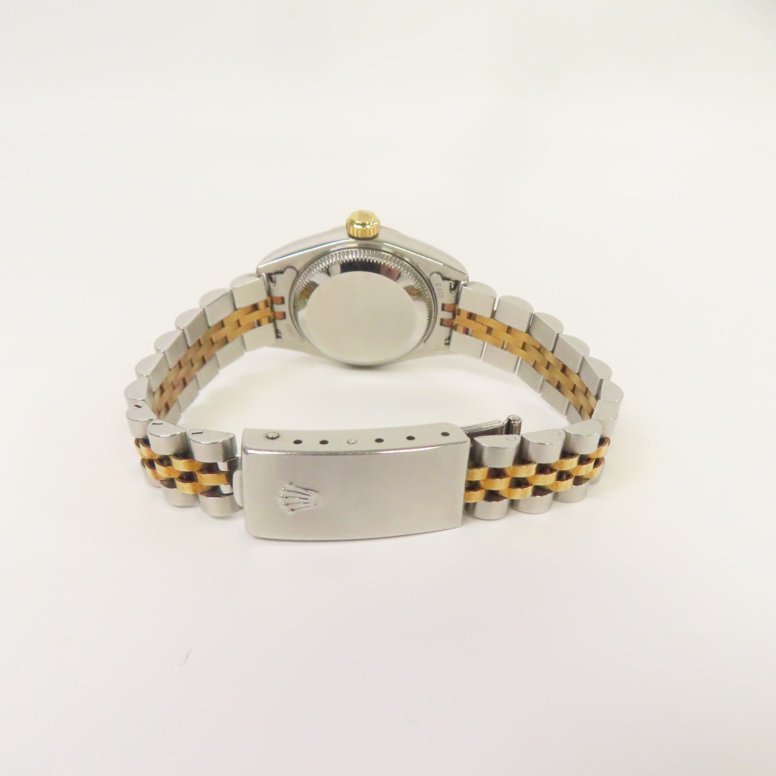 ROLEX Lady Datejust 18K黃金/不鏽鋼手錶自動機芯銀色