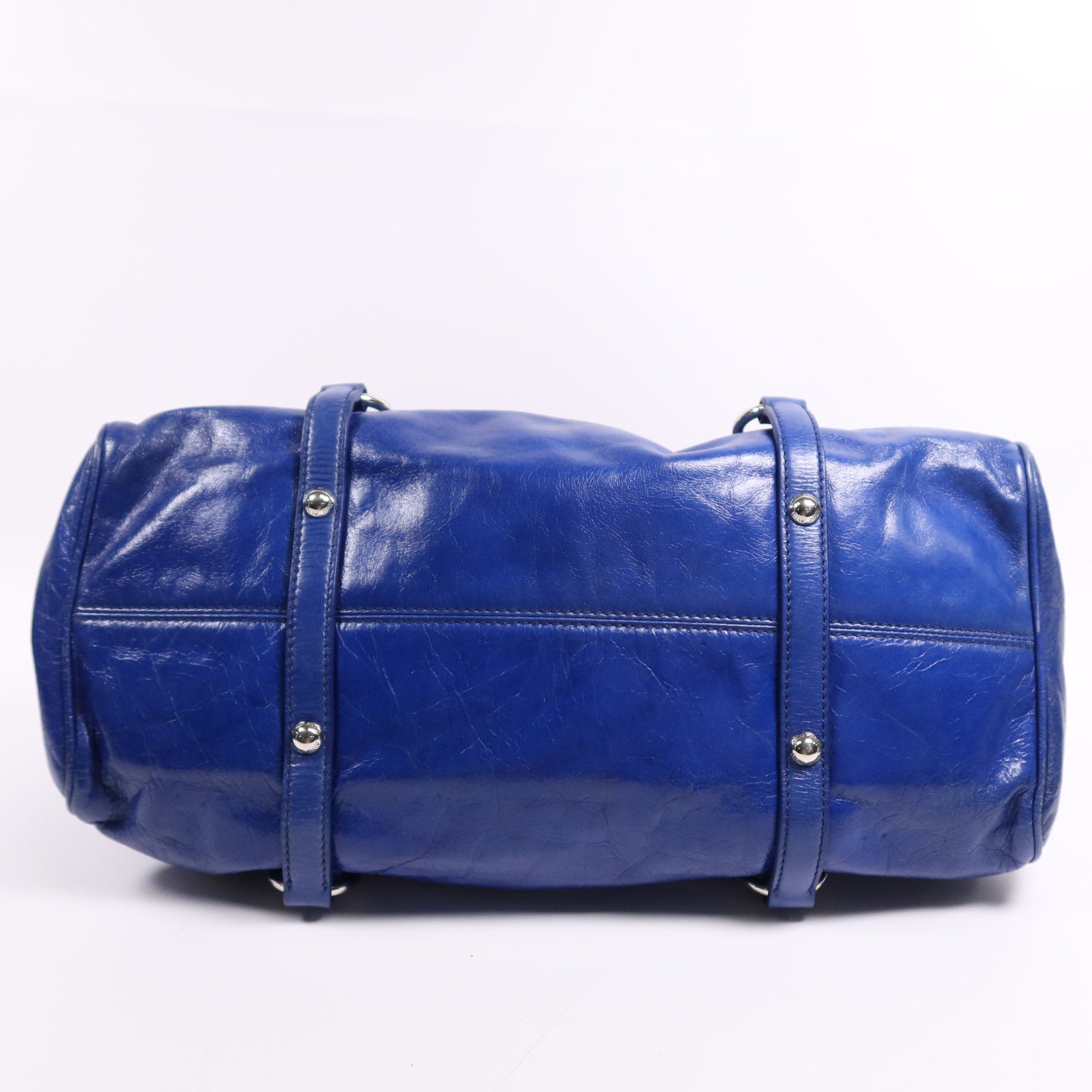 Miu Miu 牛皮皮革2 Way Shoulder Bag銀扣手挽肩背兩用袋