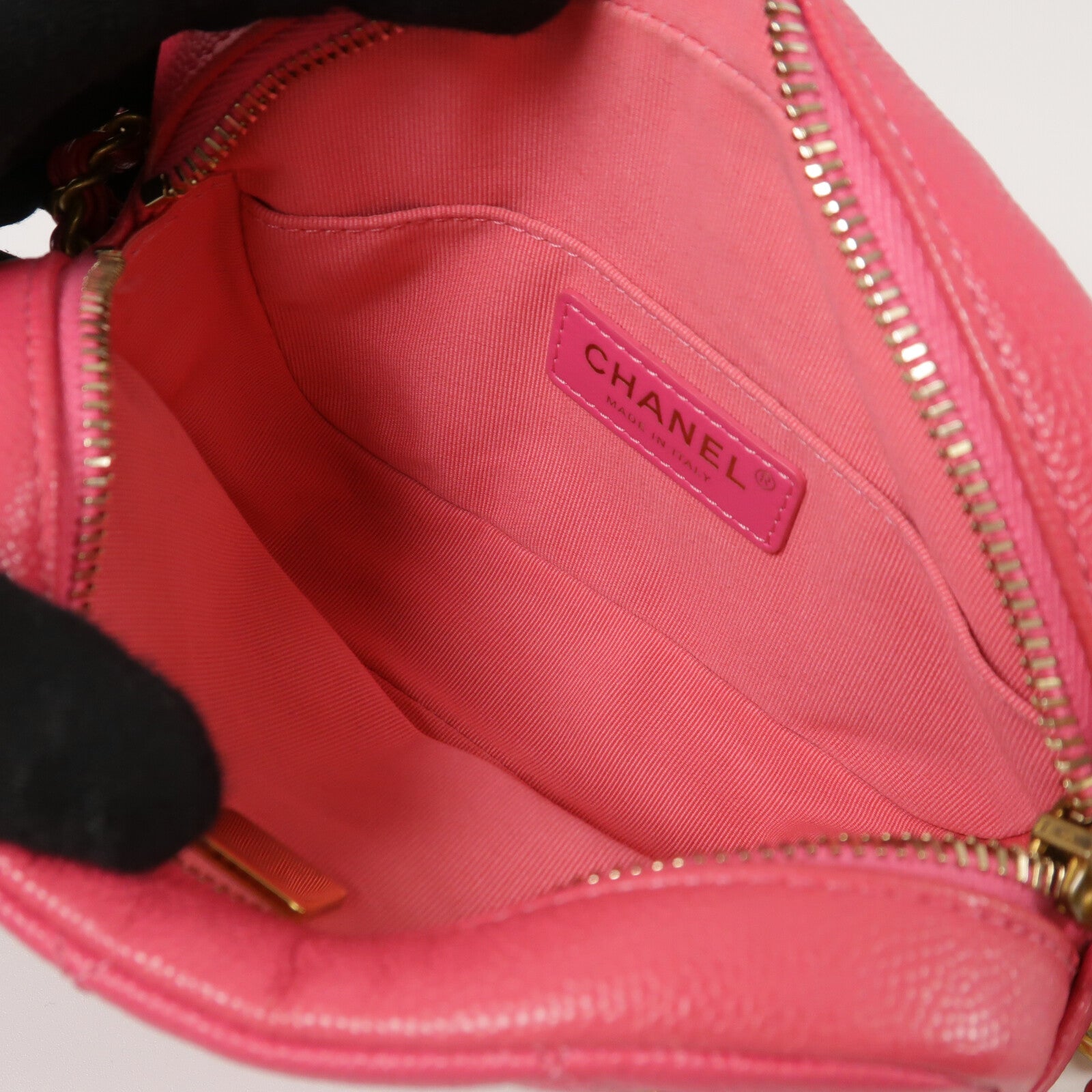 CHANEL 牛皮皮革Camera Bag鏈帶肩背袋