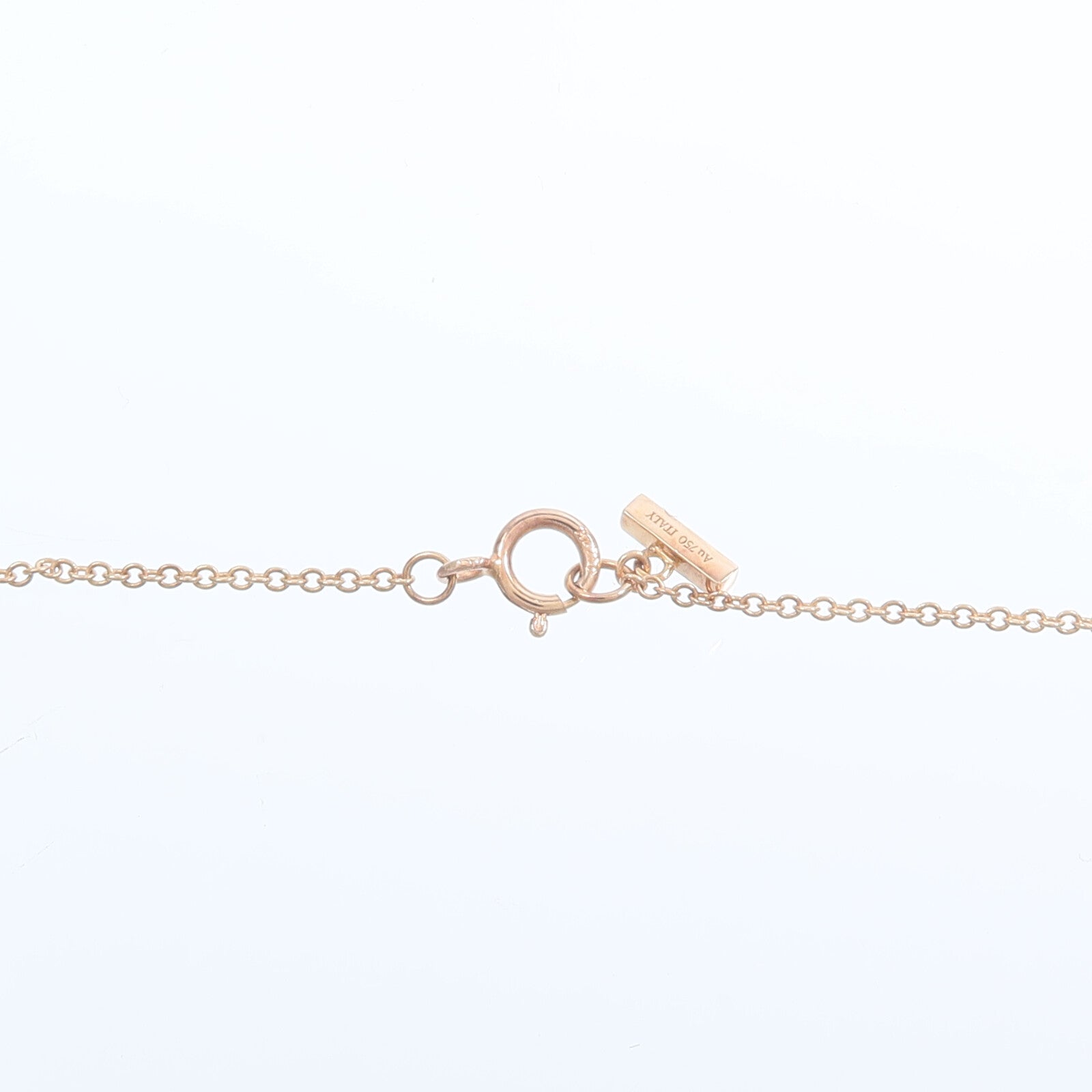 TIFFANY＆CO 18K玫瑰金T Diamond Turquoise Circle Necklace鑽石/綠松石項鍊