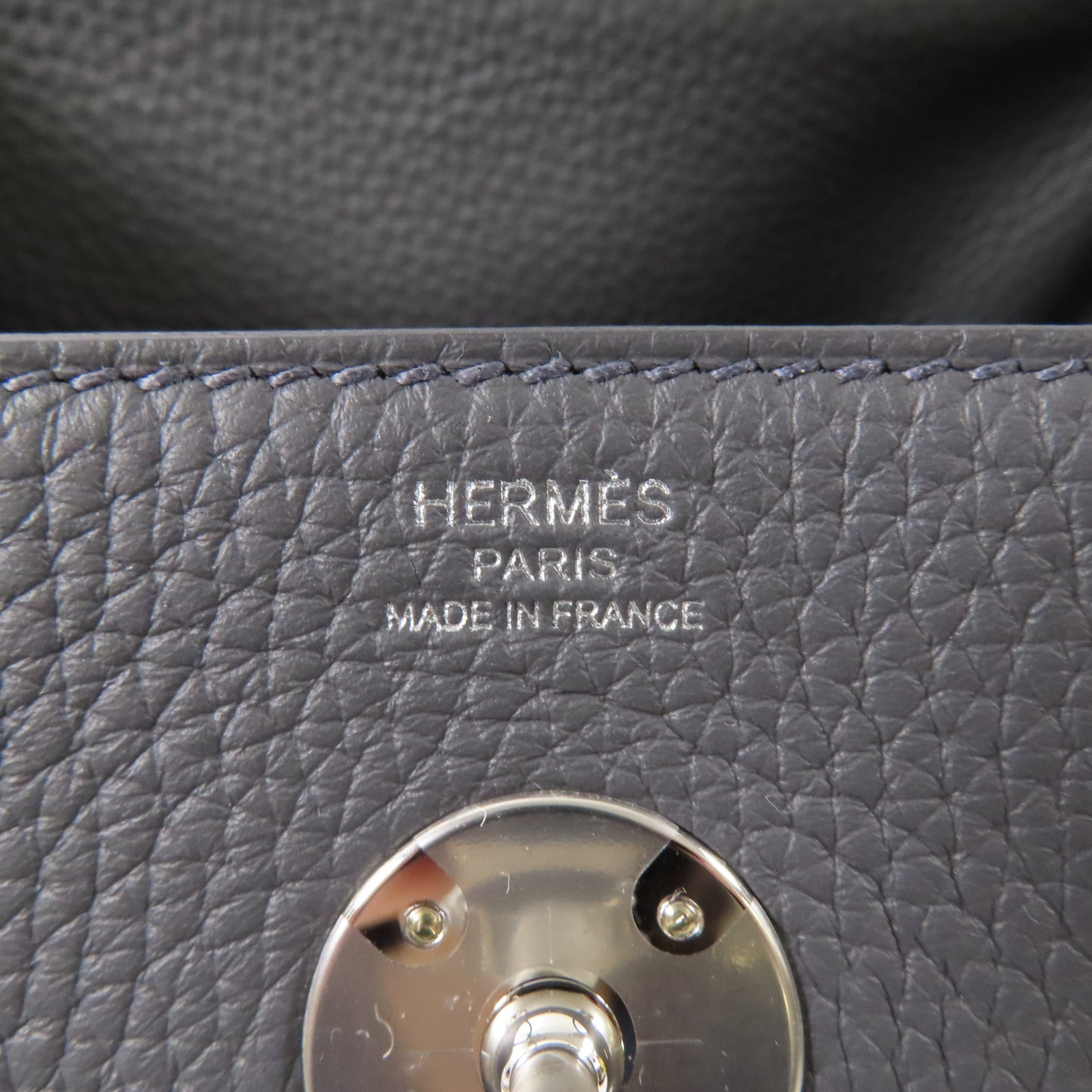 HERMES Clemence皮革Lindy 26手挽肩背兩用袋85 Ardoise