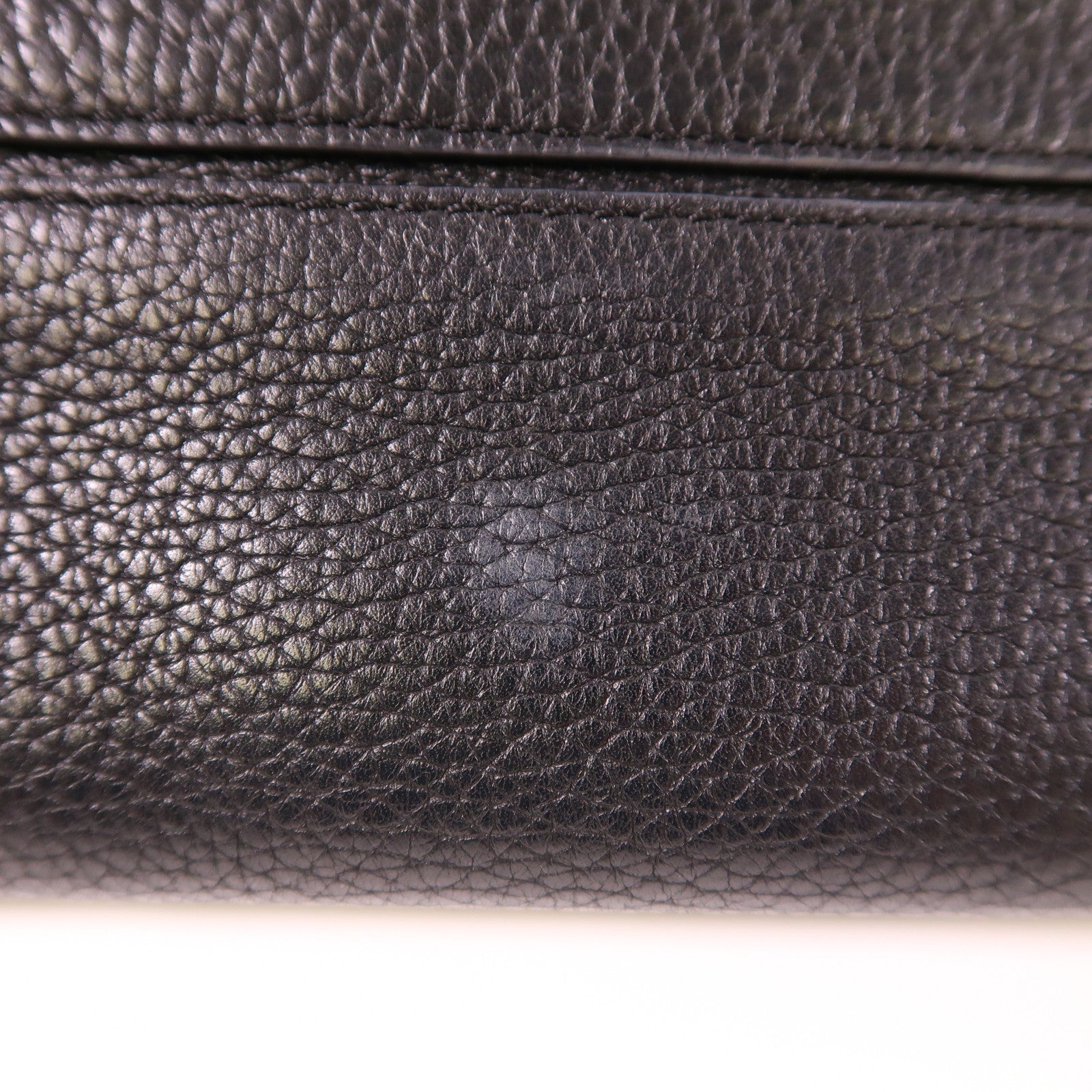 LOEWE SHW Shoulder Bag Calfskin Leather Black