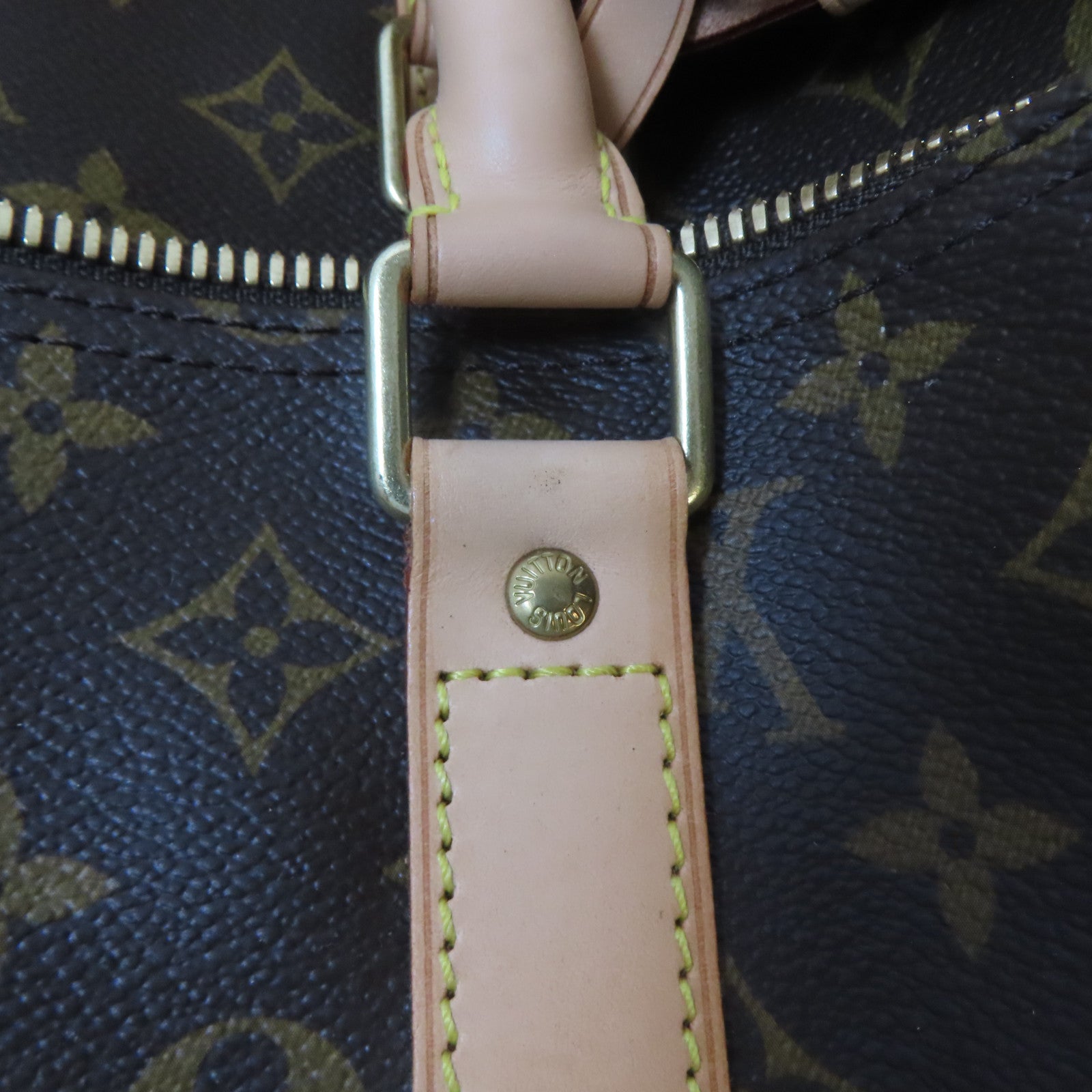 LOUIS VUITTON Monogram Keepall 55 Bamdoulie金扣手挽肩背兩用袋啡色