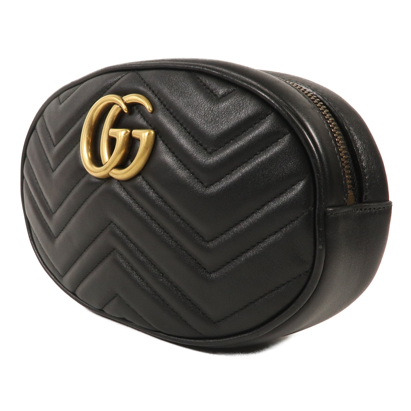 GUCCI 【激減優惠】牛皮皮革Waist Bag金扣腰包