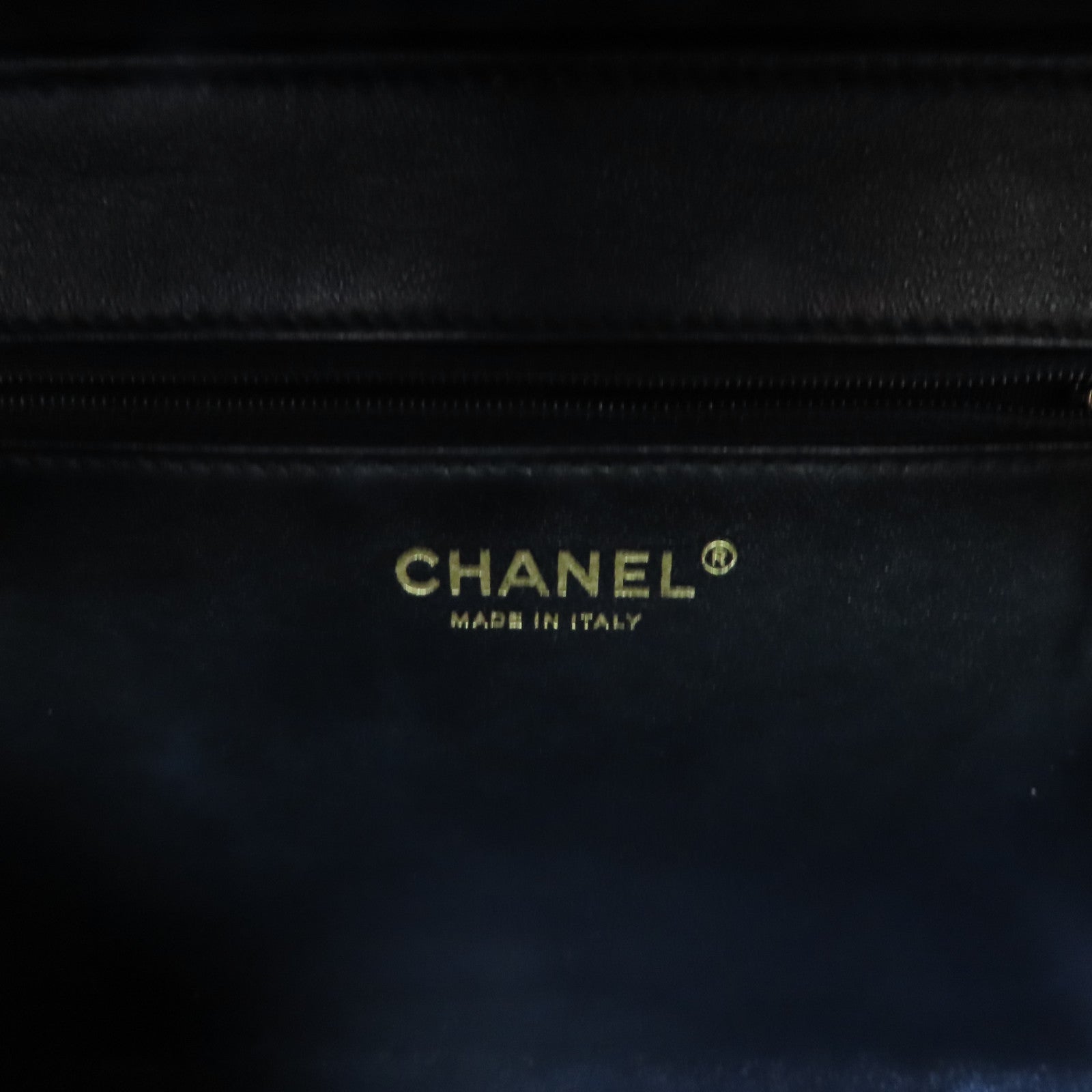 CHANEL 【激減優惠】菱格Caviar皮革Filigree Vanity Case 2Way Shoulder Bag金扣鏈帶手挽肩背兩用袋寶藍色/黑色