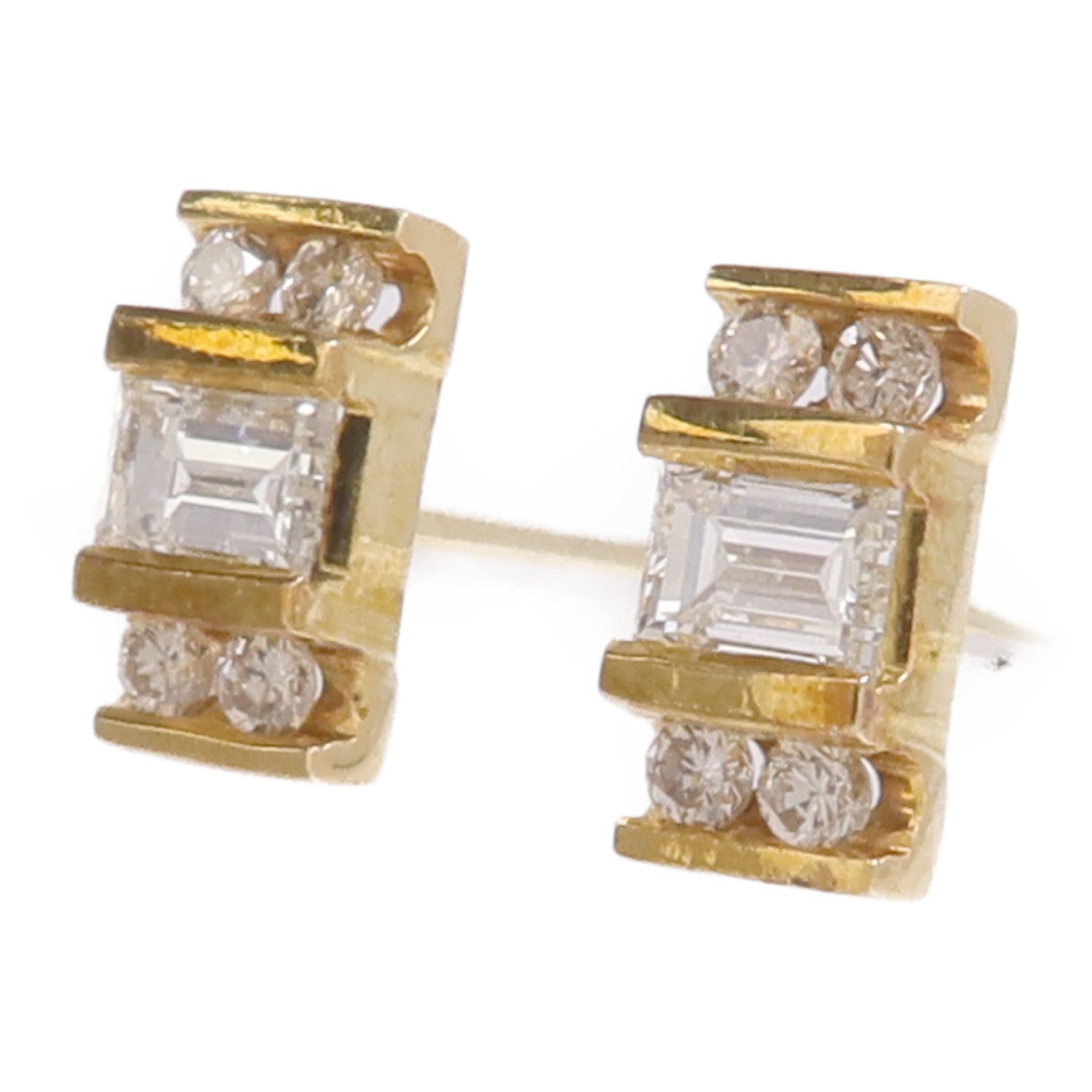 JEWELRY 14K黃金Diamond Earrings鑽石耳環
