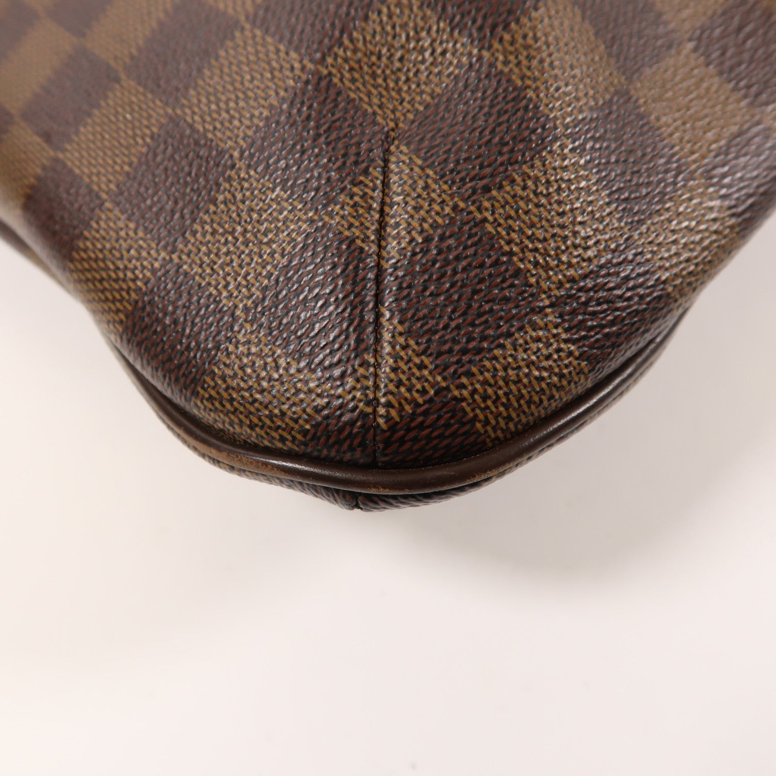 LOUIS VUITTON Damier Bloomsbury PM金扣肩背袋棕色