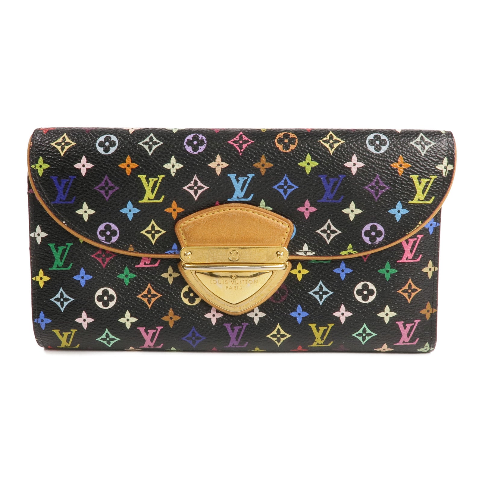 LOUIS VUITTON Monogram Multicolore Portefeuille Eugenie Wallet金扣長錢包