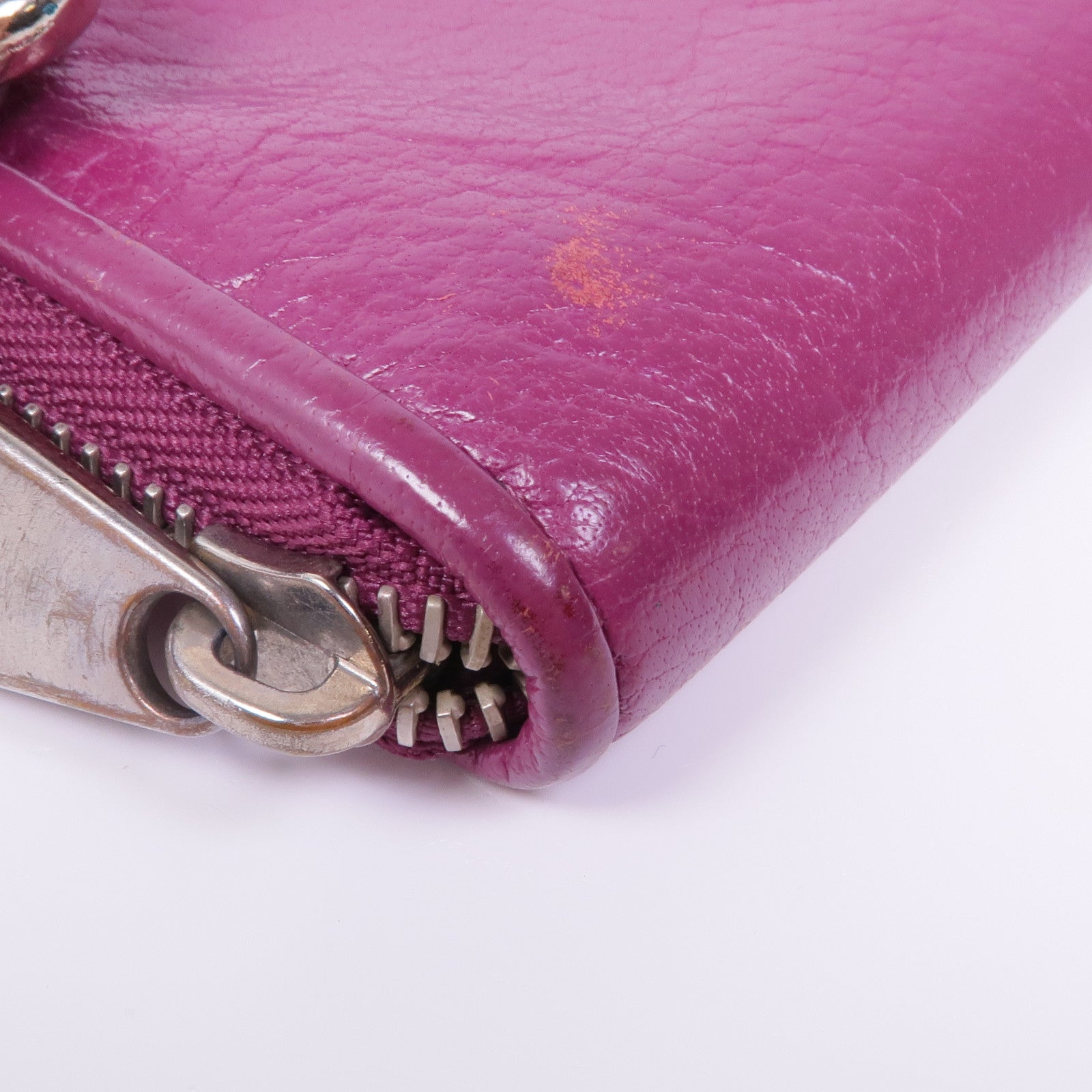 MULBERRY 牛皮皮革Long Wallet銀扣長錢包